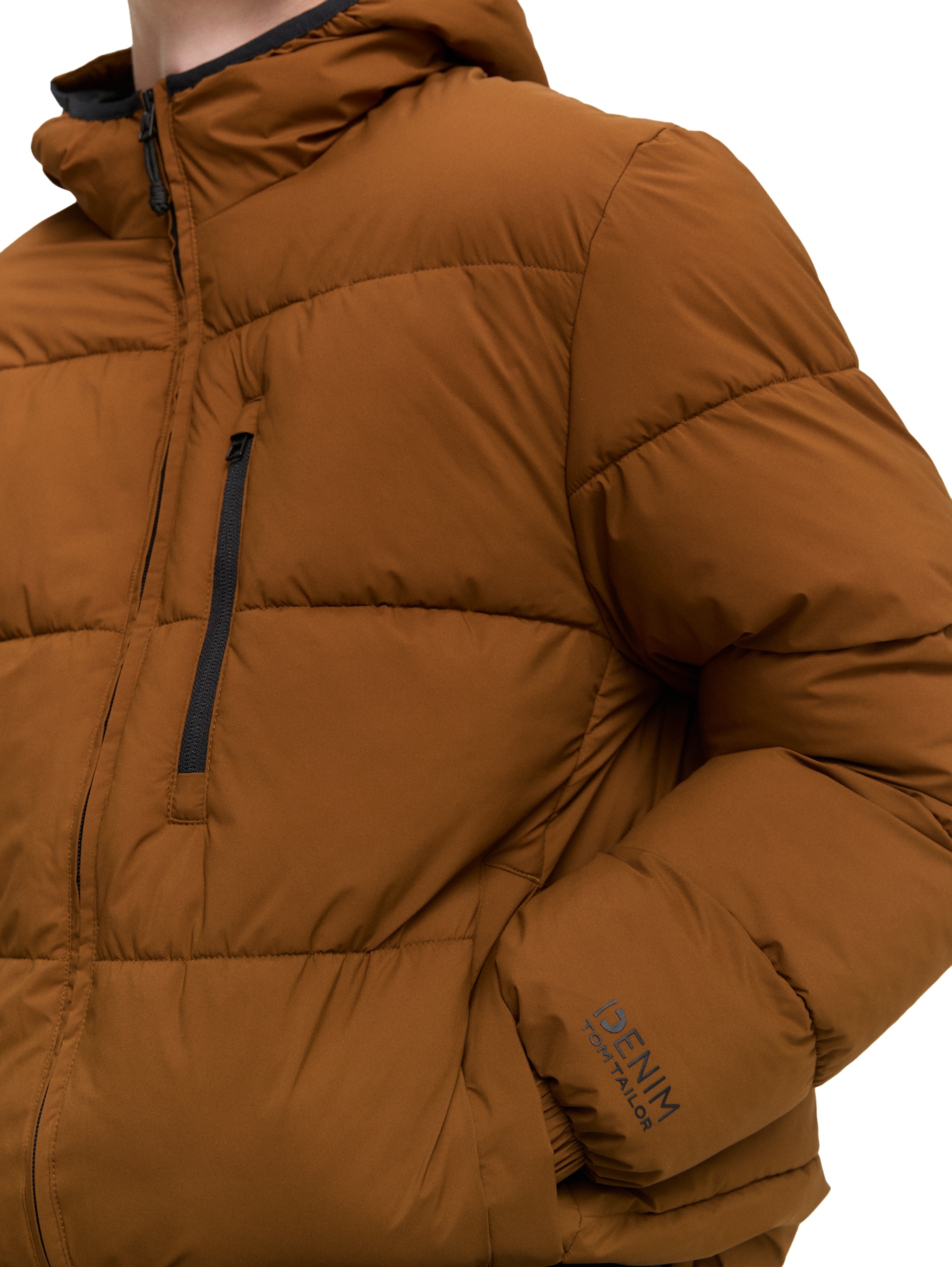 TOM TAILOR Denim Veste matelassée mit Kapuze mit Kapuze