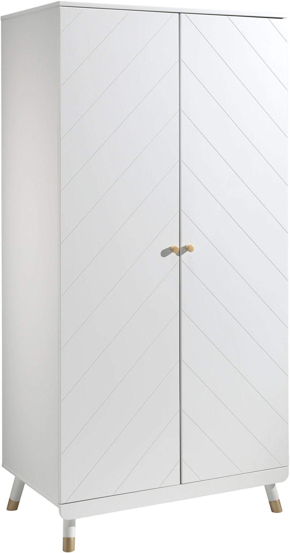 Vipack Ensemble de meubles pour bébé Fabriqué en Europe,  ensemble 4 pièces, tout pour la chambre d'enfant, finition satin blanc laqué