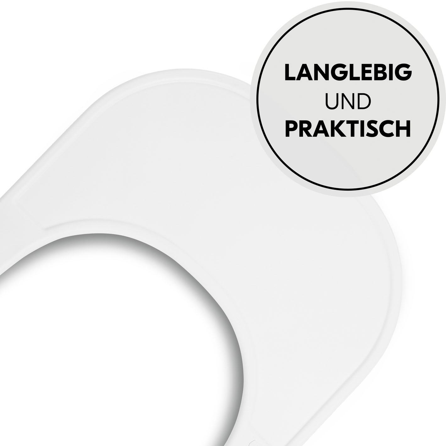 Hauck Hochstuhltablett »Arketa Click Tray, White« aus recyceltem Material