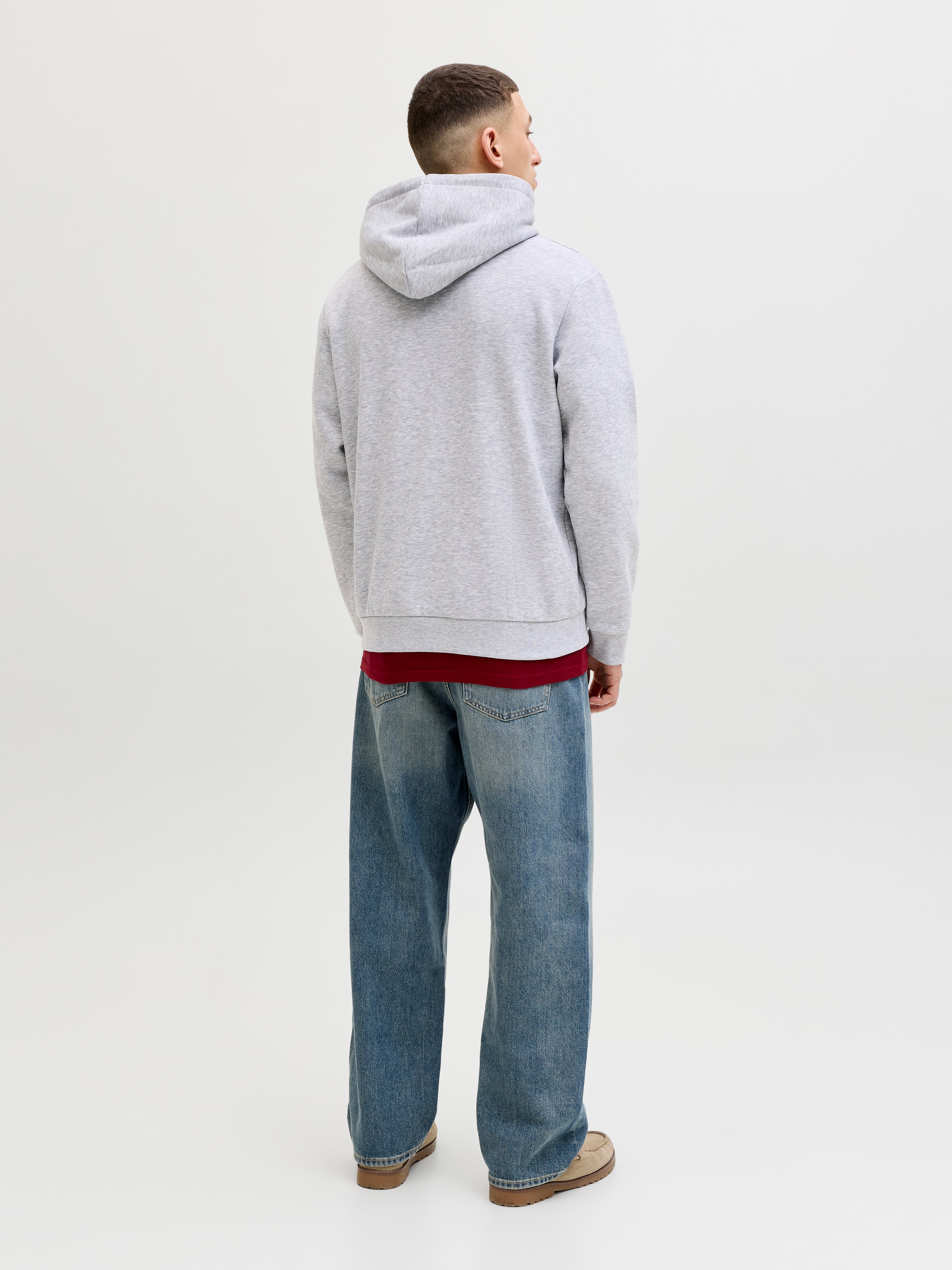 Jack & Jones Sweat à capuche »JJEBRADLEY SWEAT HOOD 2PK MP«, 2 mélange de matières, coupe décontractée
