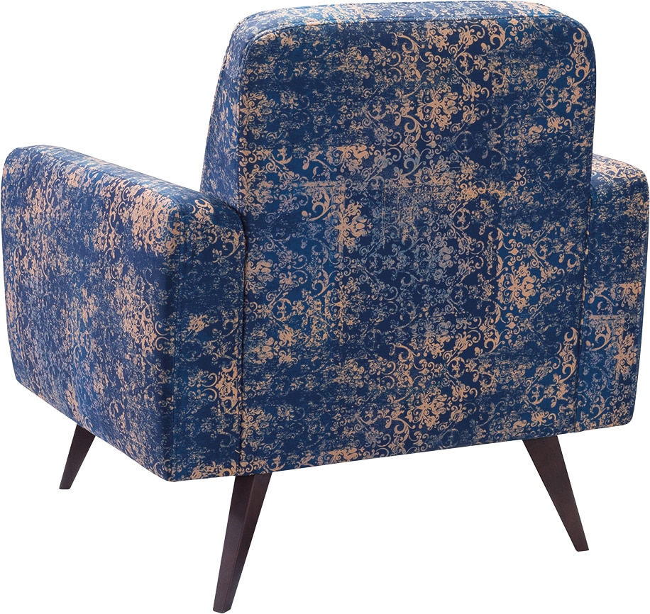 exxpo - sofa fashion Sessel »Side, bequemer Loungesessel mit extravagantem Bezug, Breite 82cm«