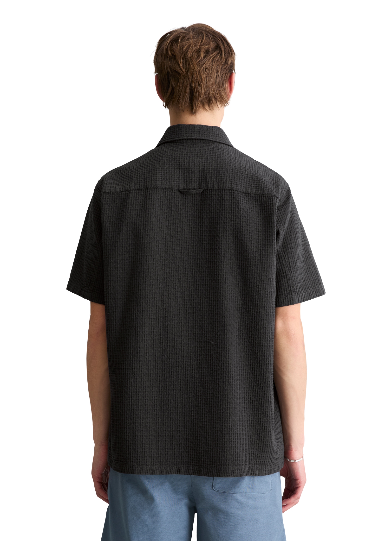 Marc O'Polo DENIM Chemise à manches courtes regular avec structure à carreaux