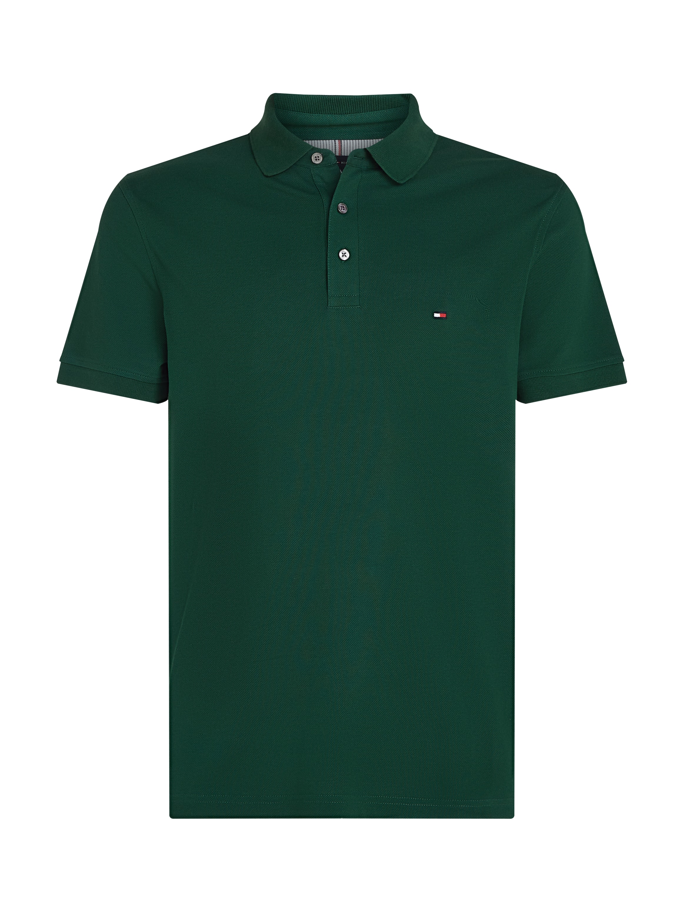 Tommy Hilfiger Polo »1985 SLIM POLO mit Piqué-Struktur und Stickerei« meliert, casual, slim fit, Baumwollmix, Polokragen