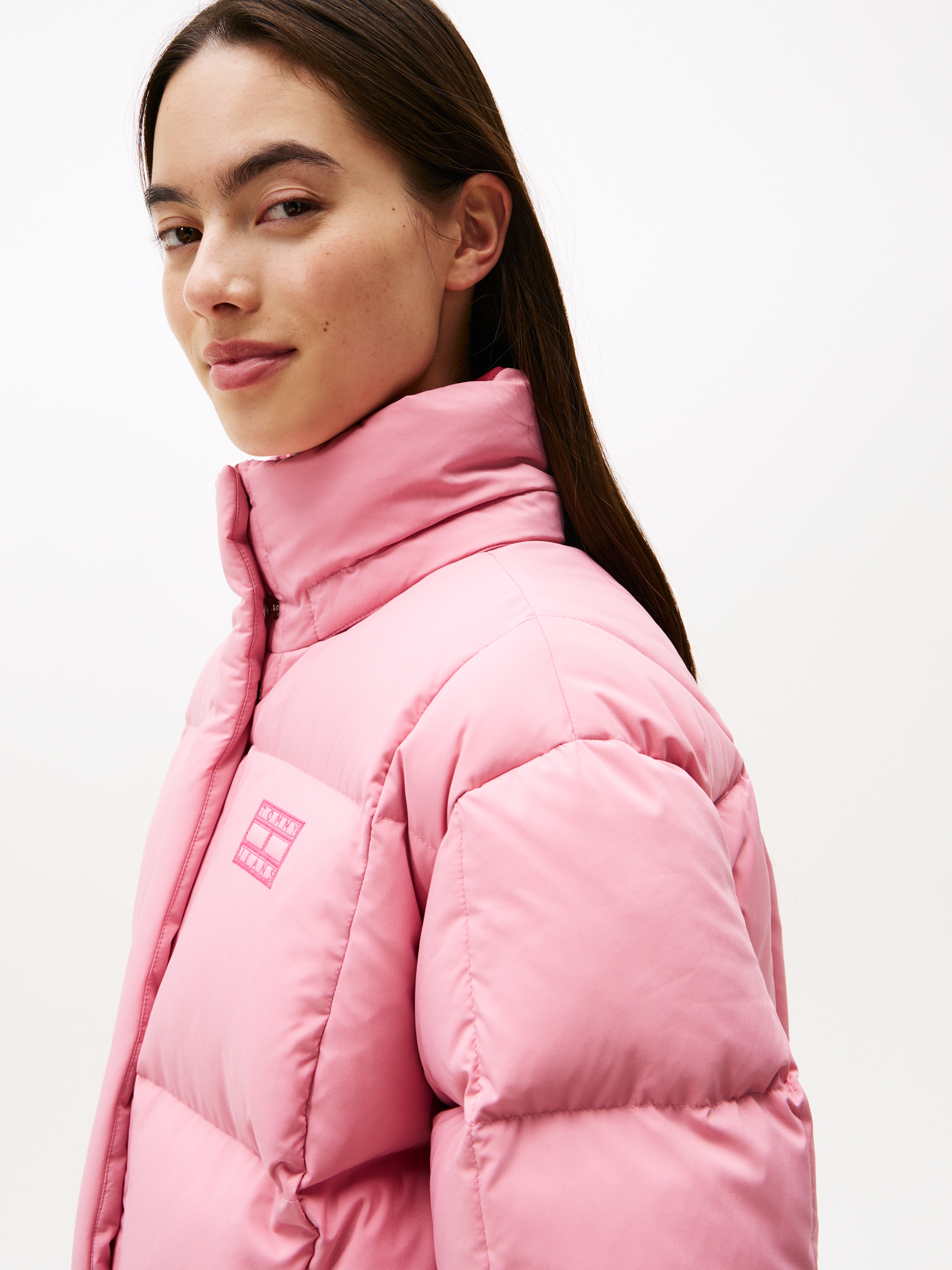 Tommy Jeans Steppjacke »TJW ALASKA GRID DOWN JACKET EXT« mit Kapuze