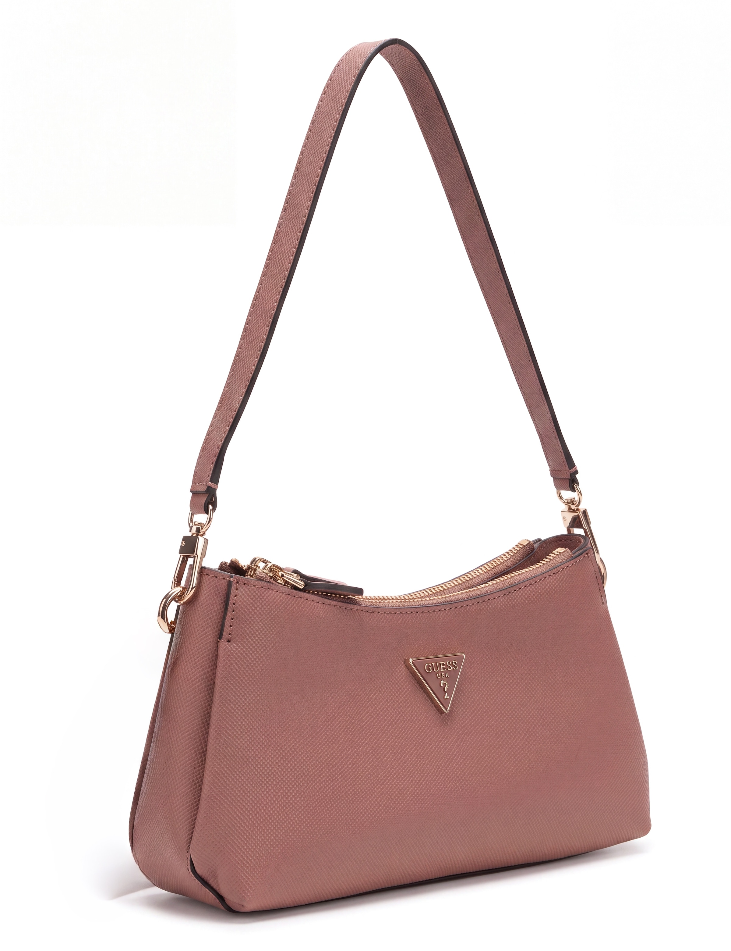 Guess Mini sac »NOELLE II 3 COMP SHLDR XBODY« Damen Handtasche, Henkeltasche, Umhängetasche mit Dreieckslogo