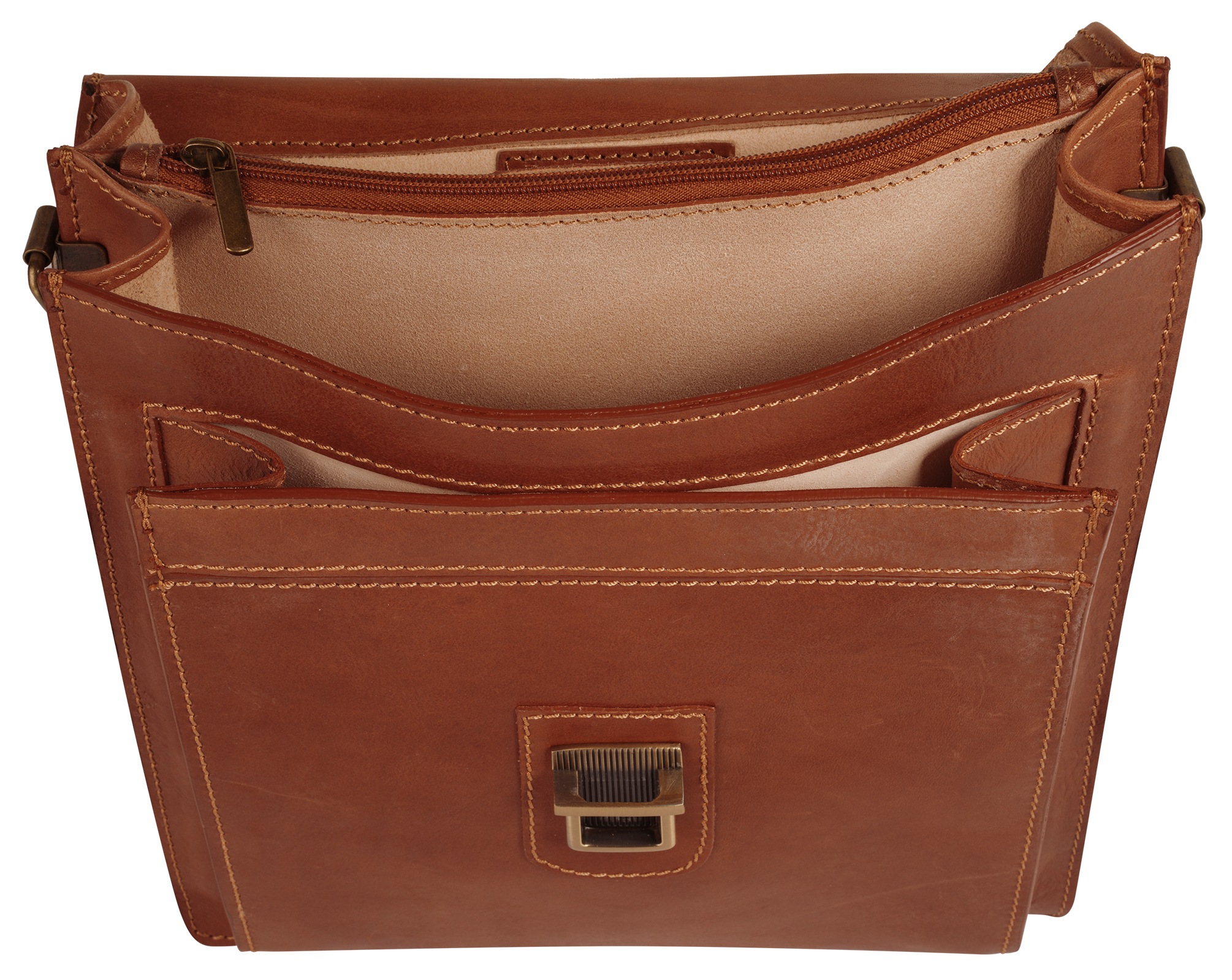 Piké Sac à bandoulière echt Leder, Made in Italy