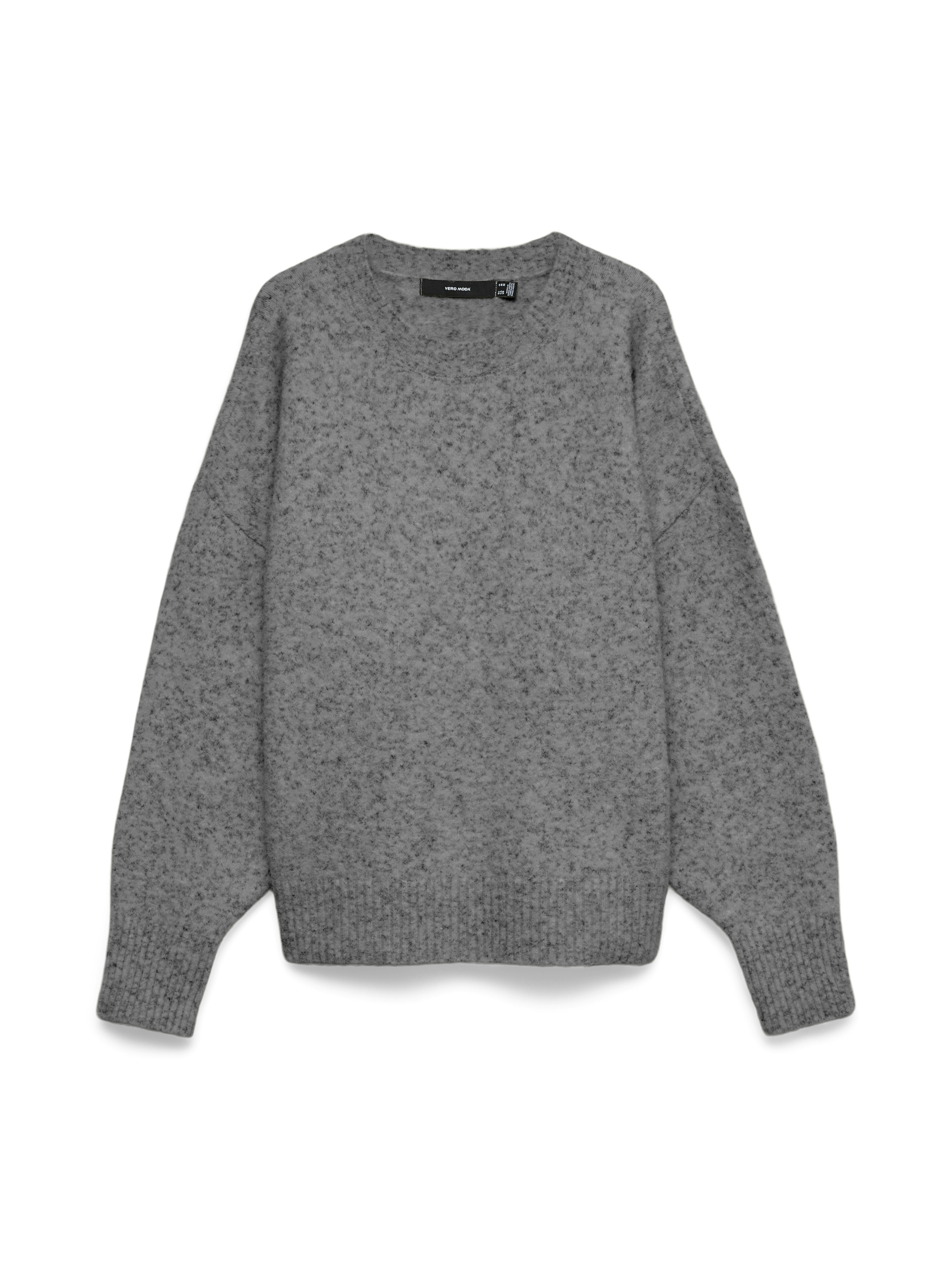 Vero Moda Pull en tricot »VMSIF LS O-NECK PULLOVER NOOS« Materialmix mit Wolle, regular fit
