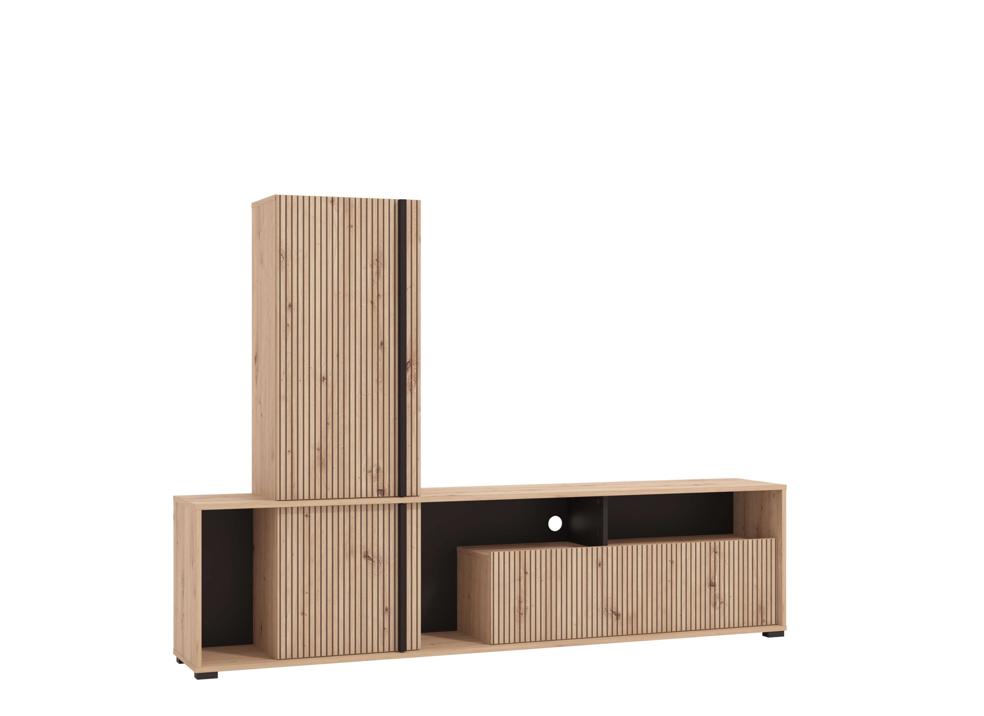 INOSIGN Meuble mural »Chania, 195 cm, inkl. TV Board und Highboard« Komplett-Set, 2 cuis tlg.