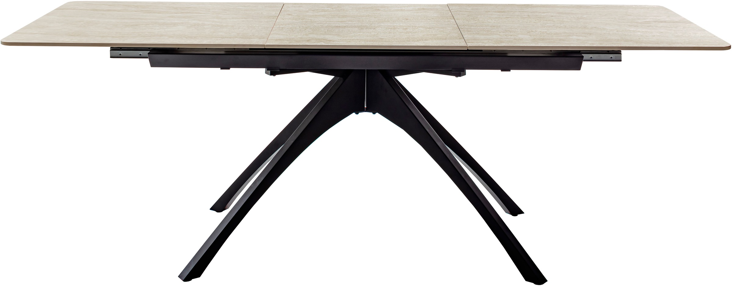 MCA furniture Table de salle à manger »CERRITO Auszugtisch 160-220 cm - marmoriert« 1 cuis tlg. Keramik,Metall,Synchronauszug,ausziehbar,8-10 Personen