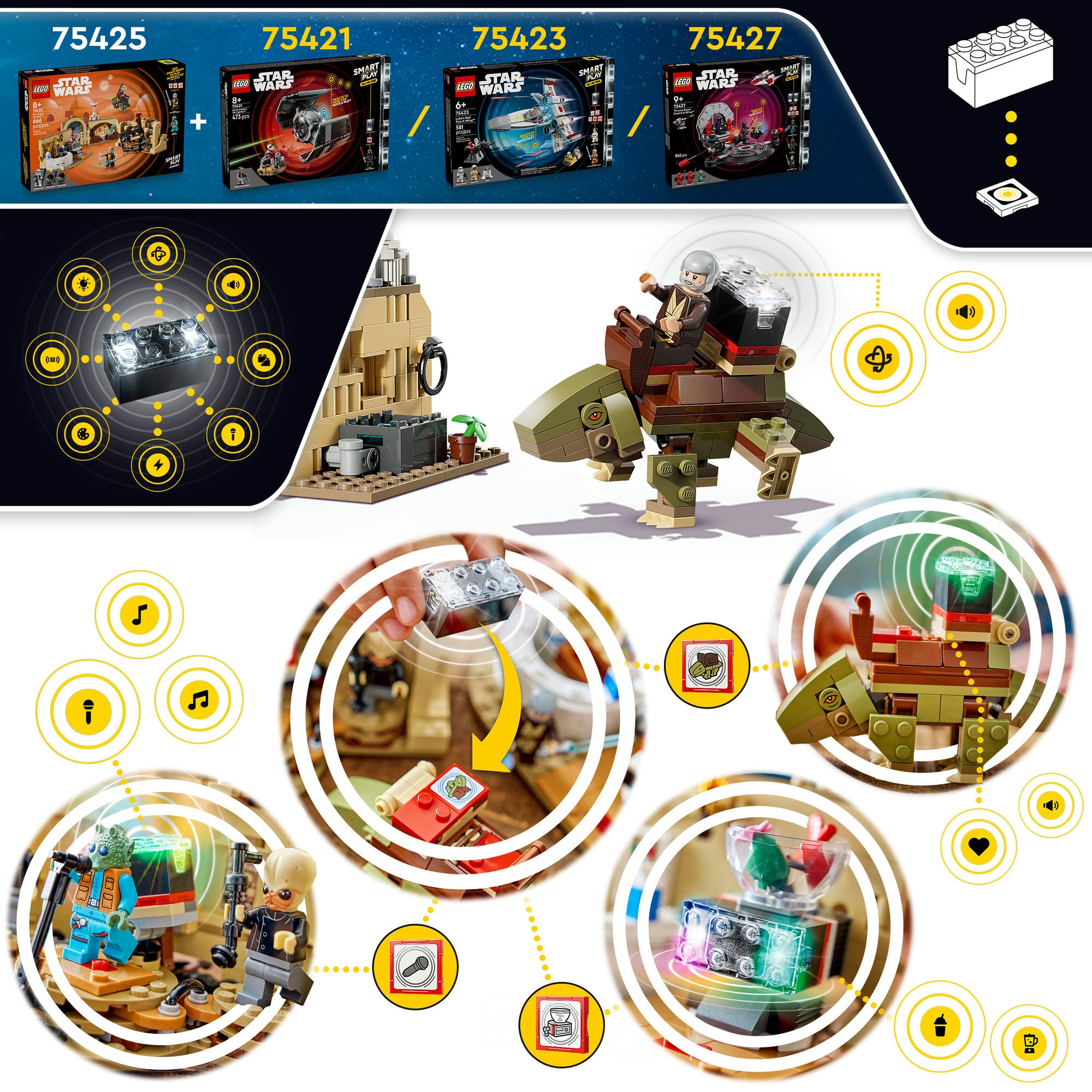 LEGO® Konstruktionsspielsteine »SMART Play: Mos Eisley Cantina (75425), LEGO Star Wars ™« Mit SMART Brick kombatibel (nicht im Lieferumfang enthalten)