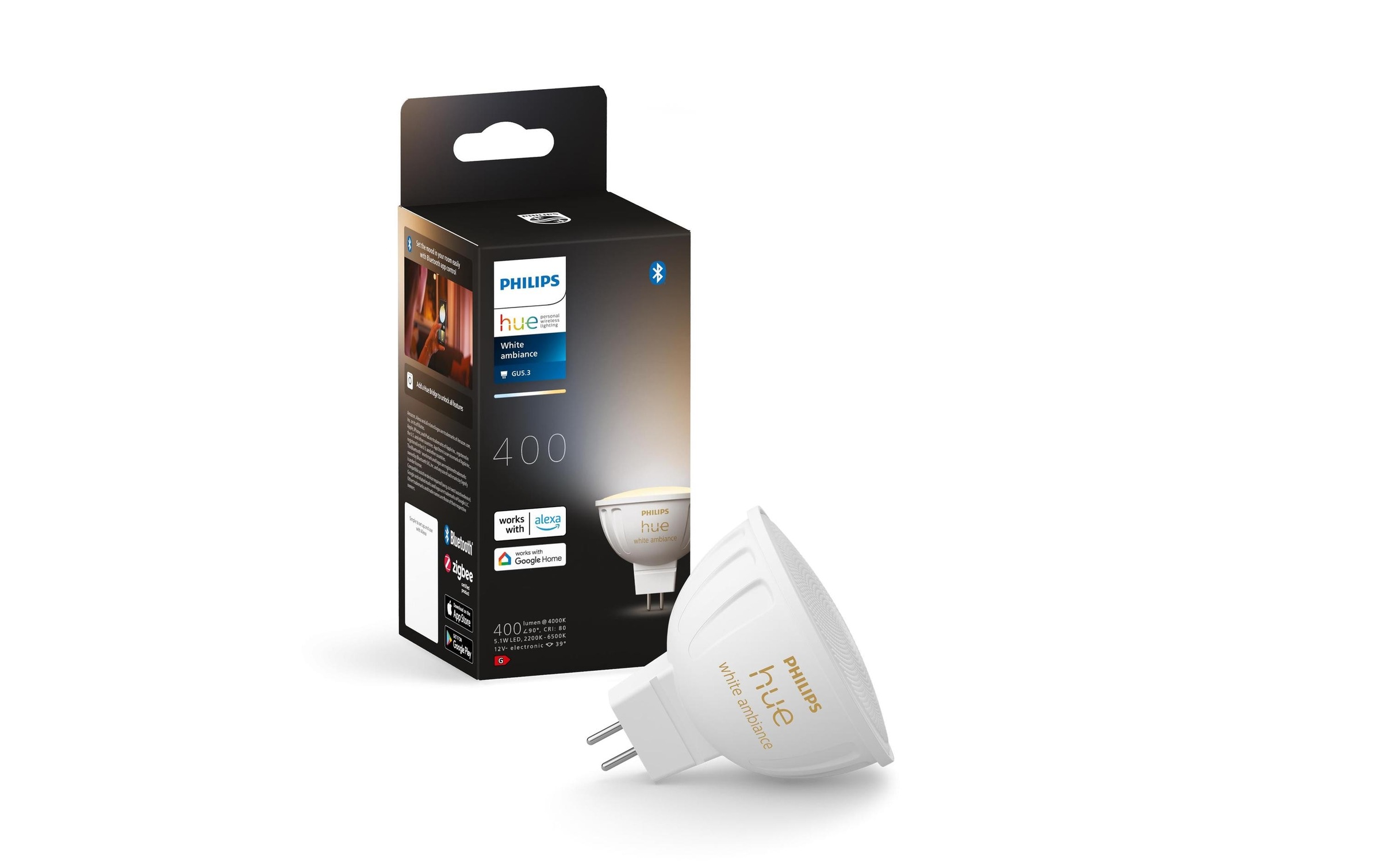 Philips Hue Lampe LED intelligente »5.1W GU5.3«