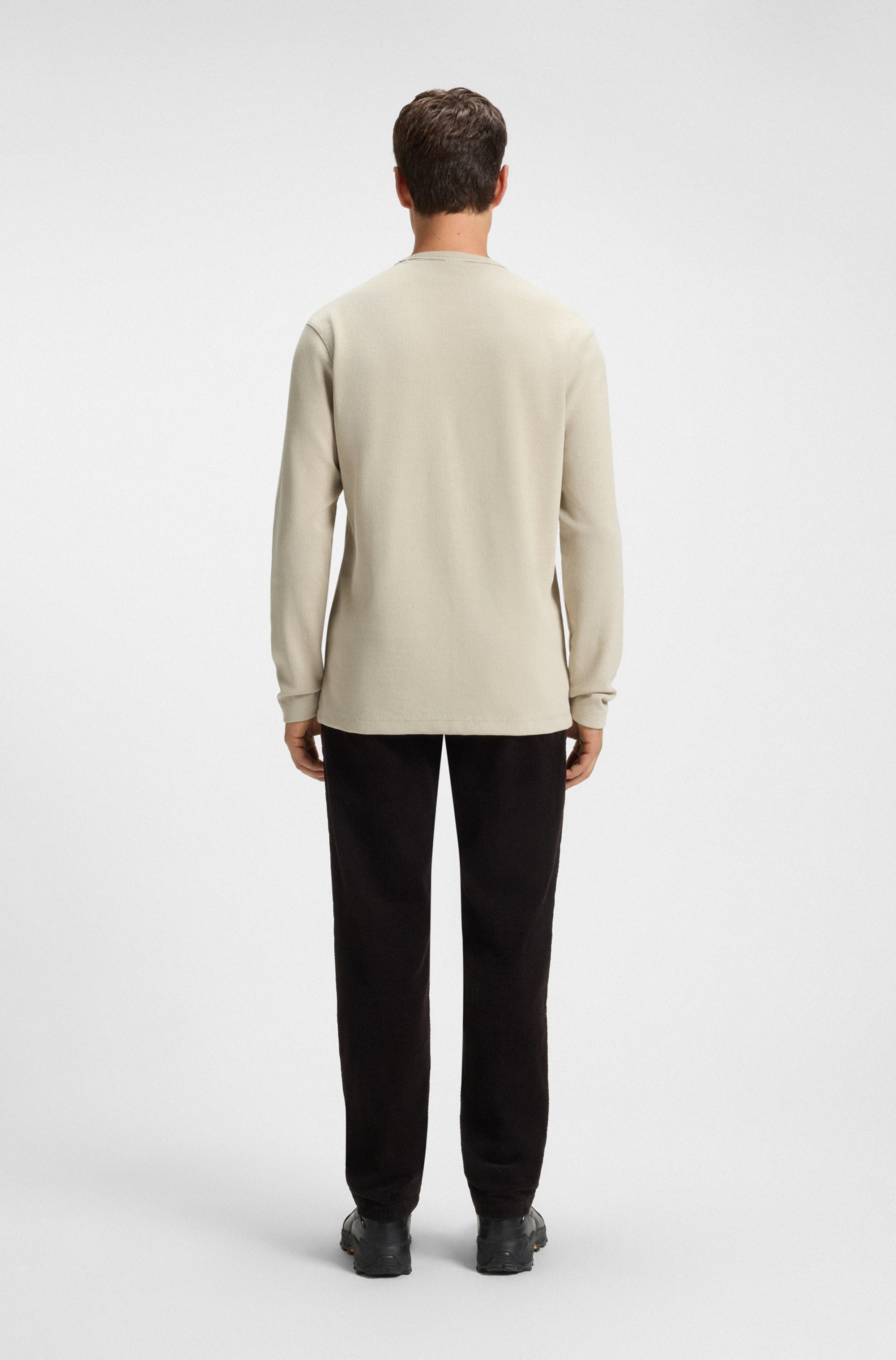 BOSS ORANGE T-shirt à manches longues »Tempesto« mit BOSS-Stickerei