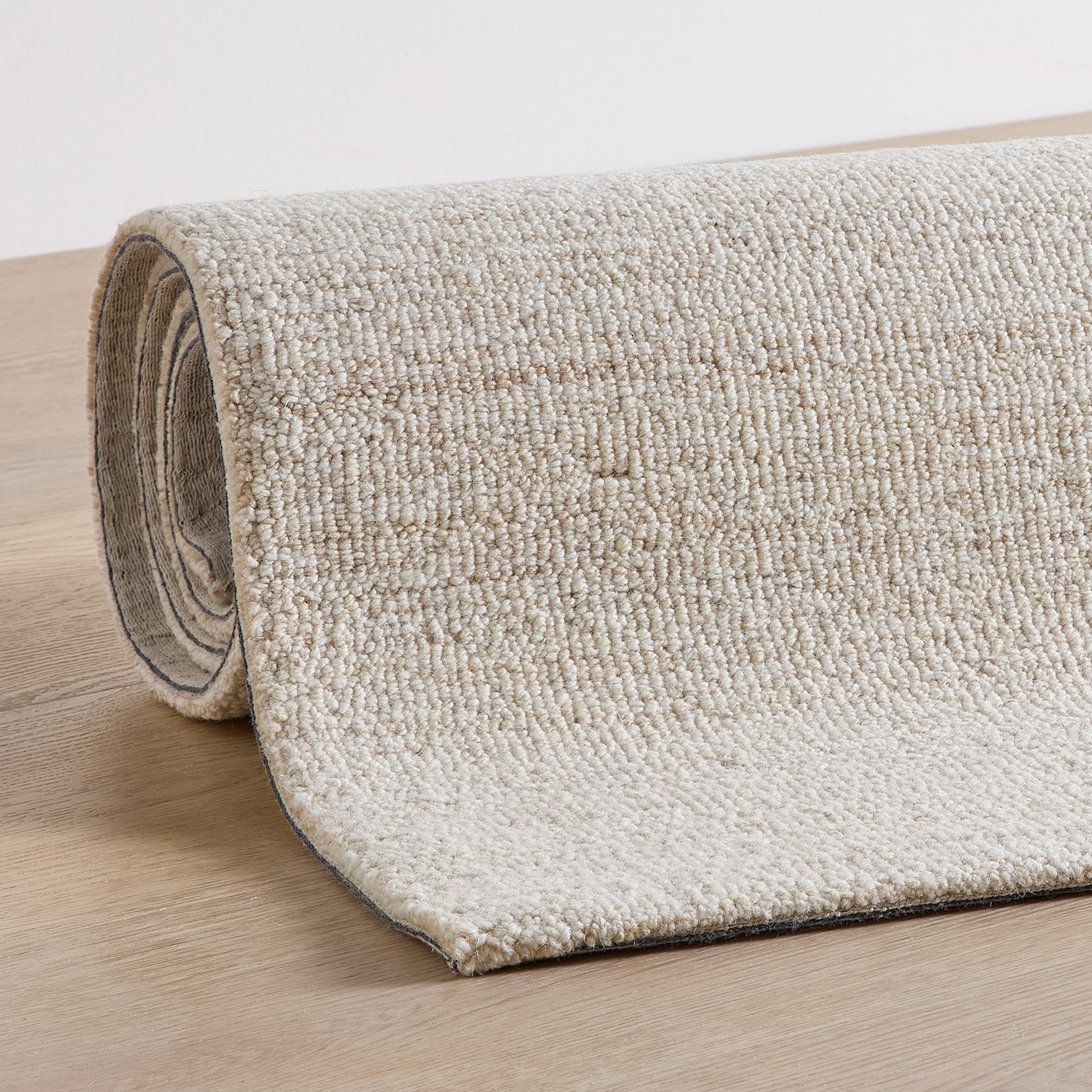 THEKO Wollteppich »Origin Loop Uni« rechteckig 10 mm Höhe handgetuftet, reine Schurwolle, Unifarben