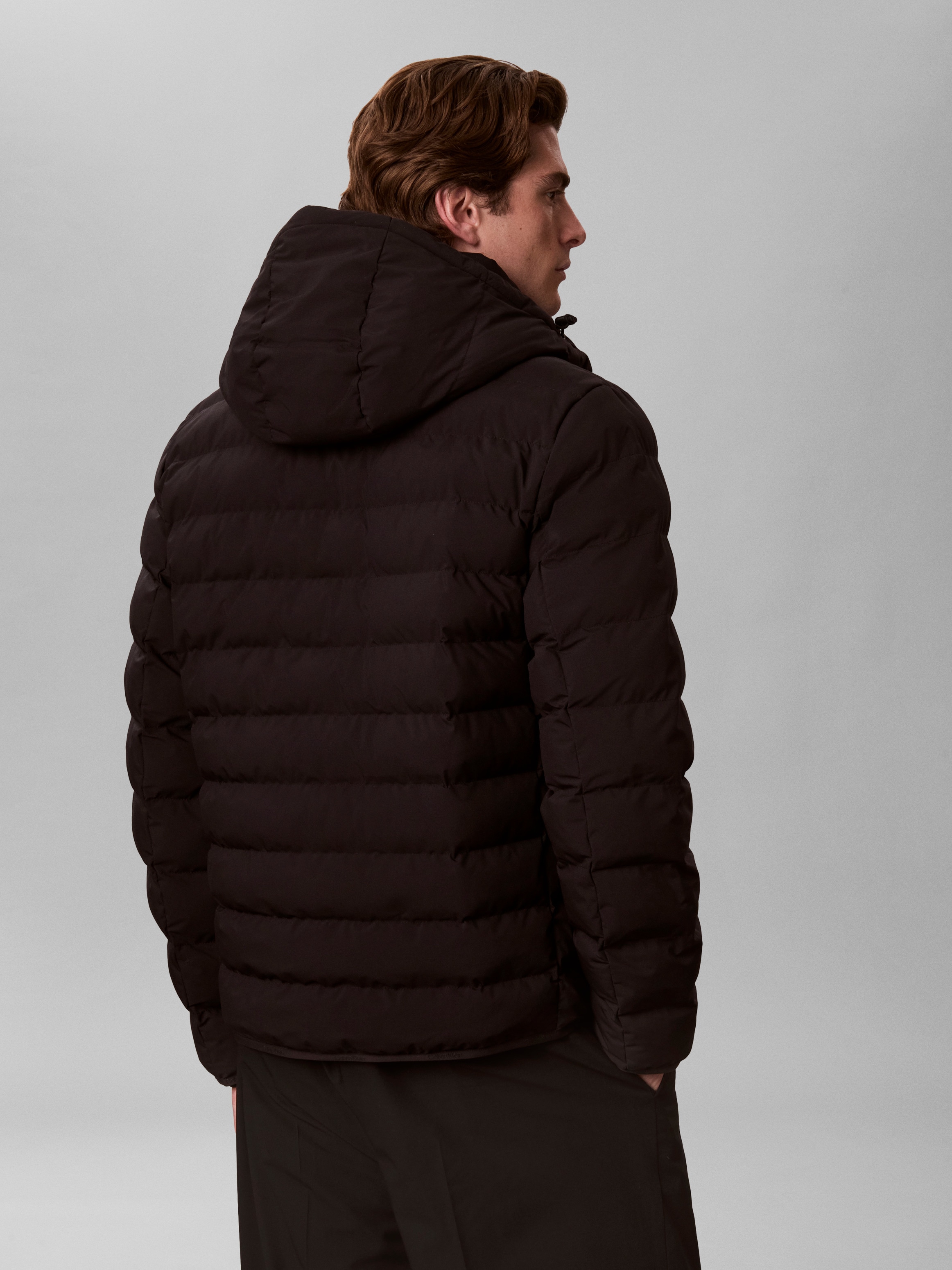 Calvin Klein Veste matelassée »NYLON HOODED PUFFER« avec capuche coupe régulière avec capuche