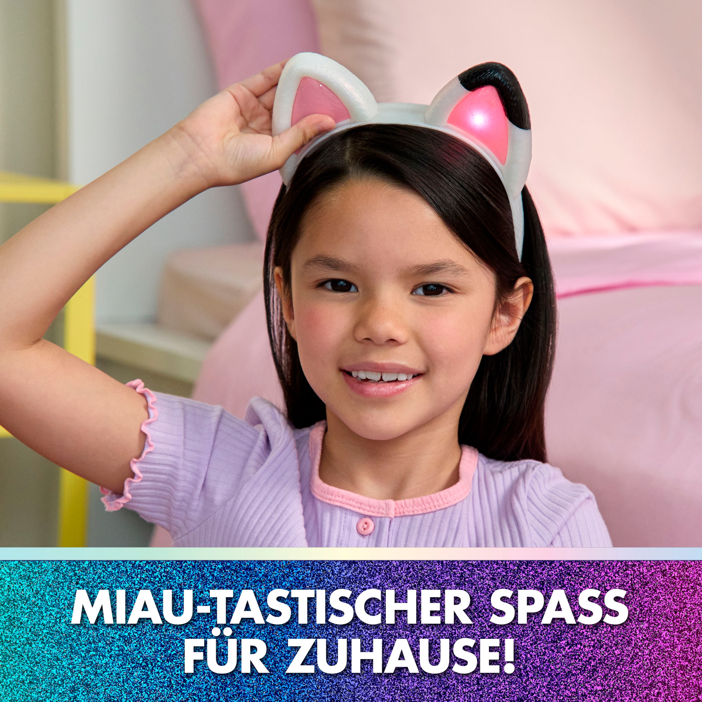 Spin Master Set créatif »Gabby’s Dollhouse: Der Film –  Miau-tastischer Katzenohren-Haarreif« interaktiv; mit Licht und Sound