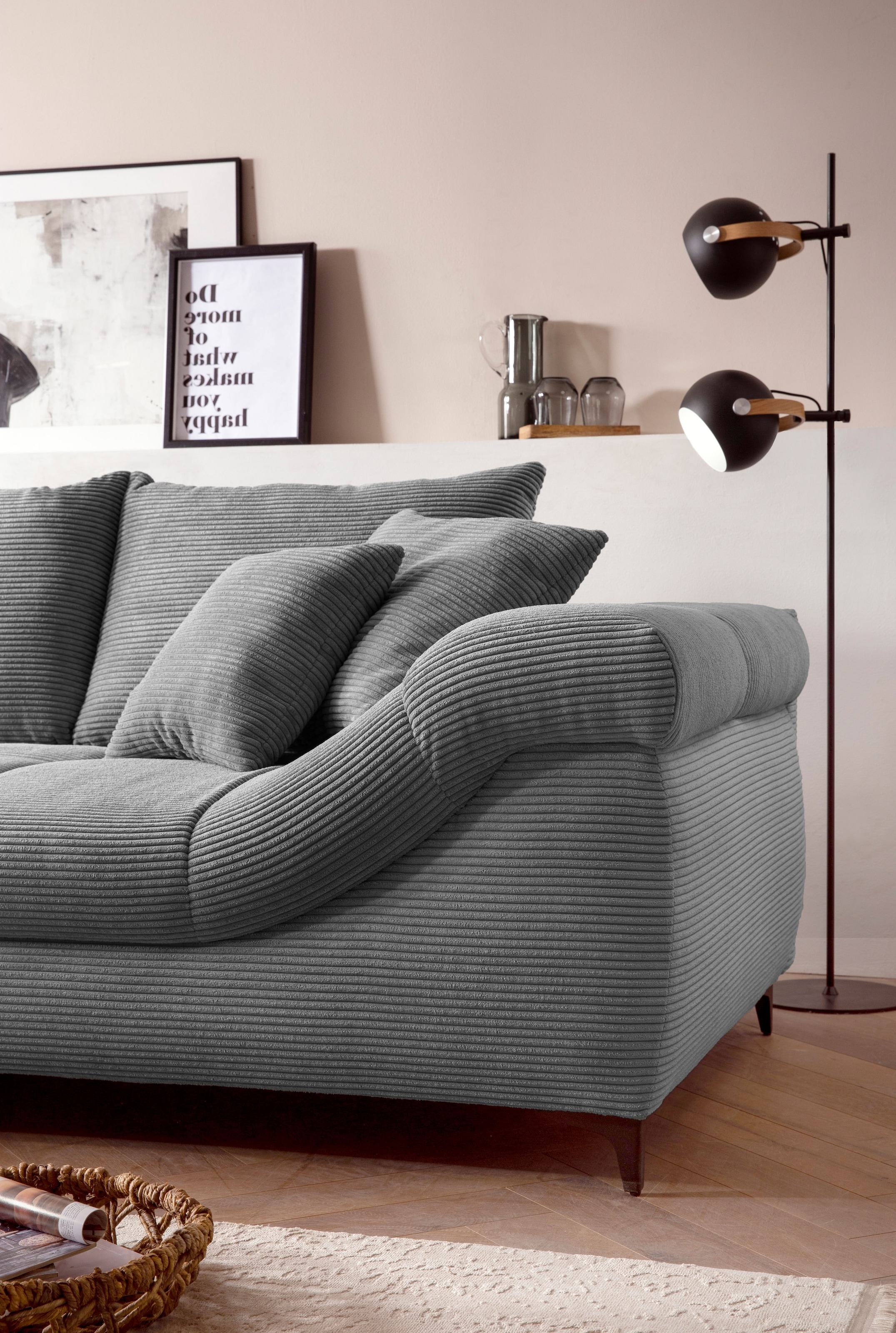 Mr. Couch Canapé d'angle »Ronaldo, L-Form, wahlweise mit Kaltschaum« wahlweise mit Kaltschaum