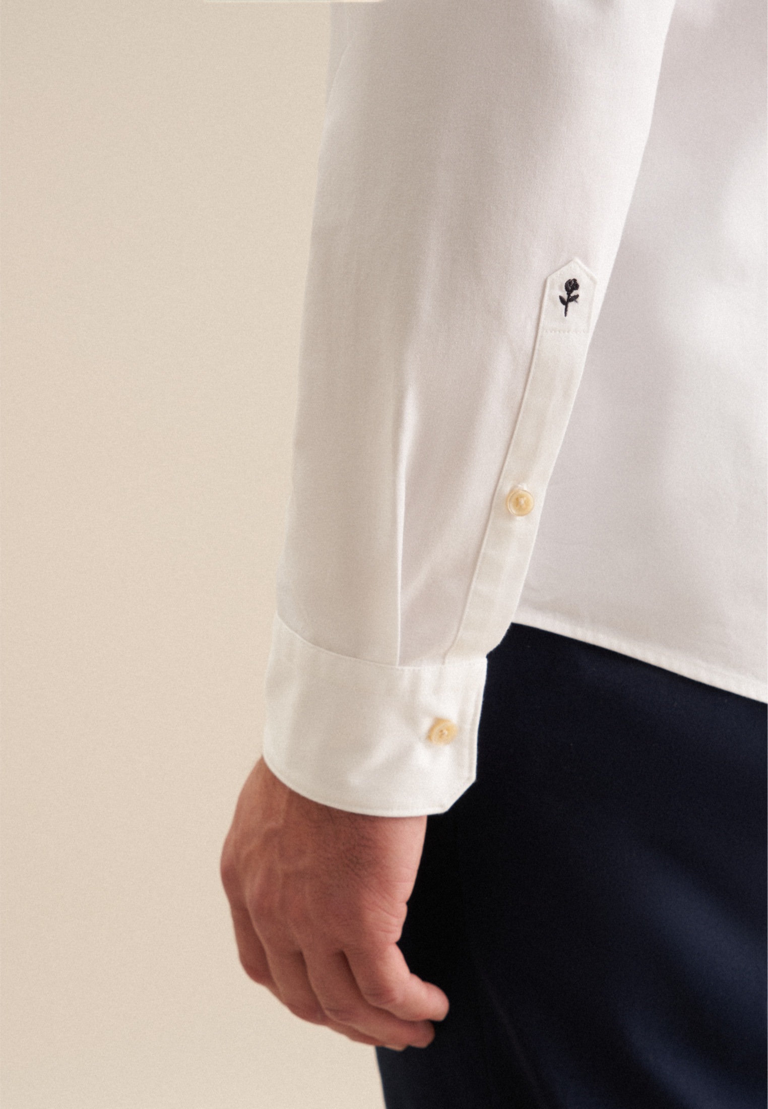 seidensticker Chemise d'affaires col Kent 1/1 slim uni