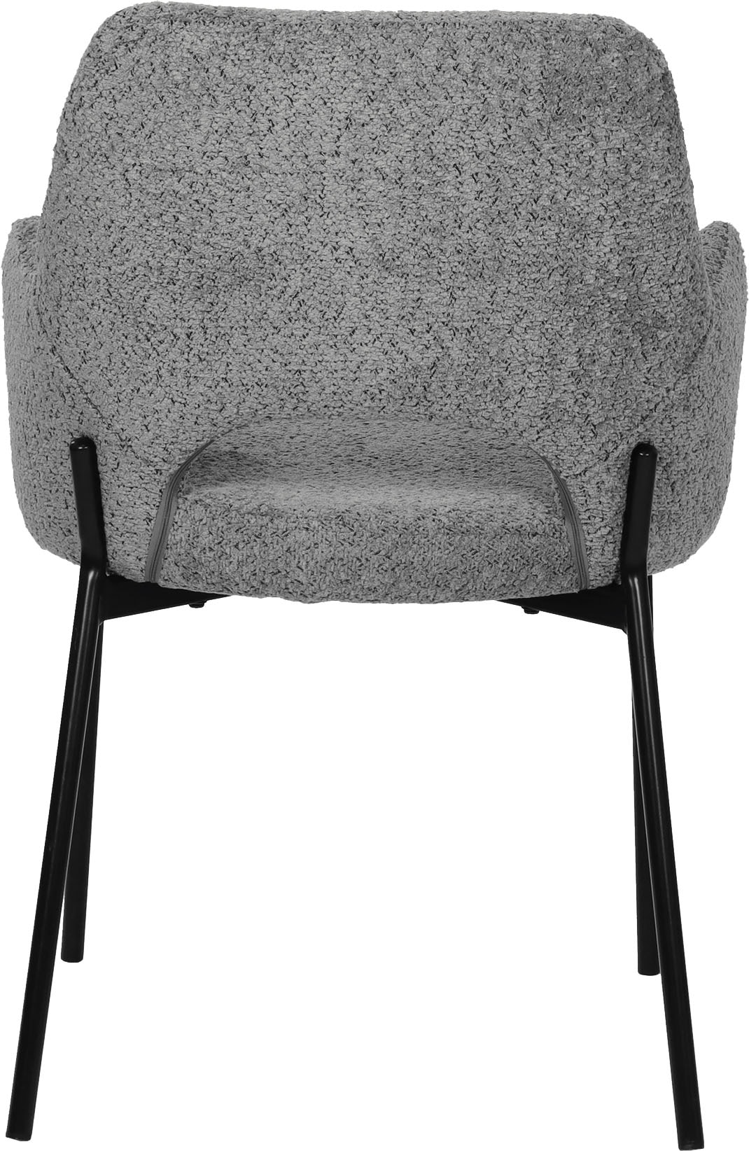 SIT Chaise avec accoudoirs »Kiew 2er-Set Bouclé Esszimmerstühle mit Rücken Cut-Out« (Ensemble) 2 cuisrevêtement bouclé certifié Öko-Tex & design moderne avec découpe au dos