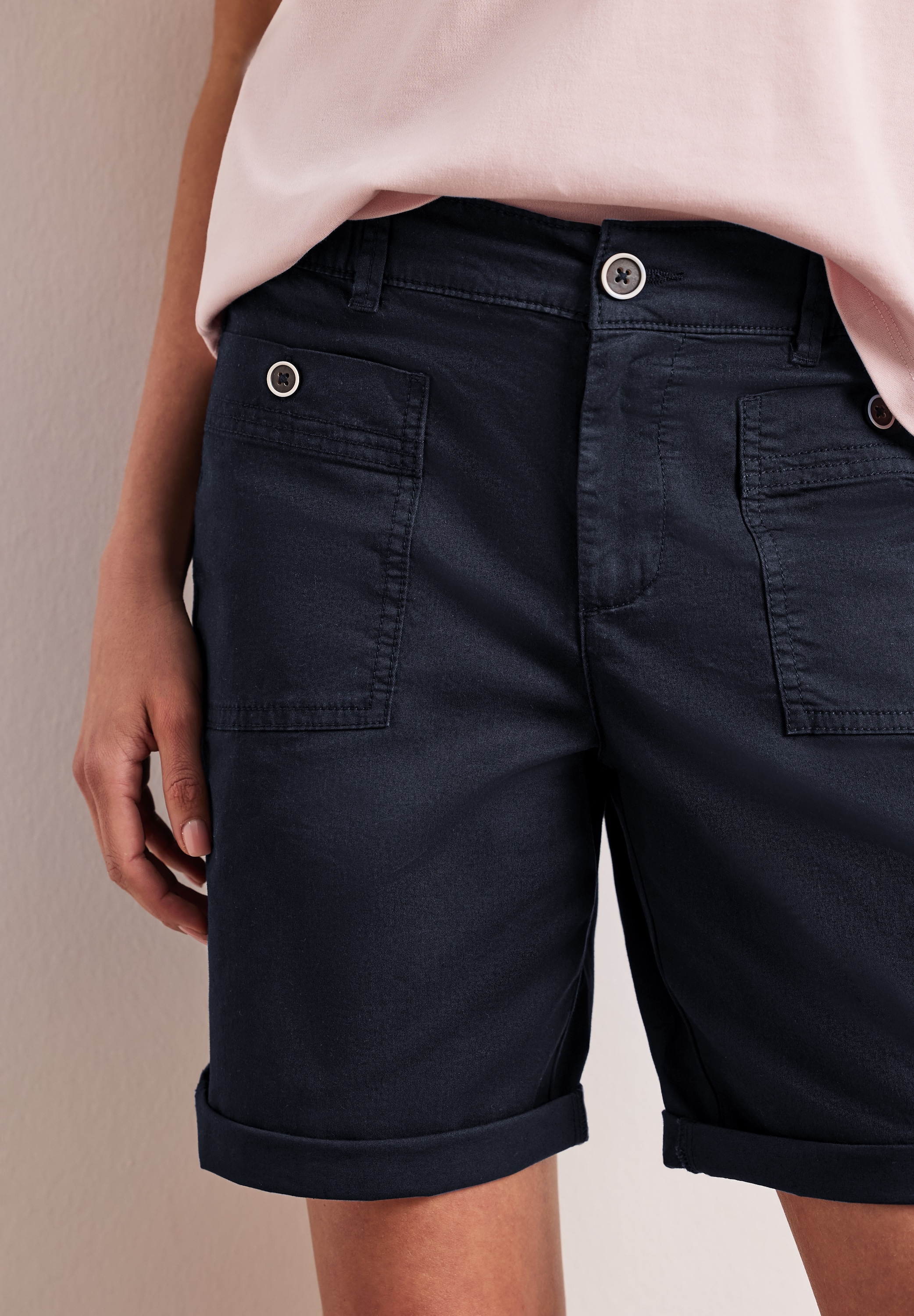 STREET ONE Bermuda »Style Yulius«  Short d'été avec revers