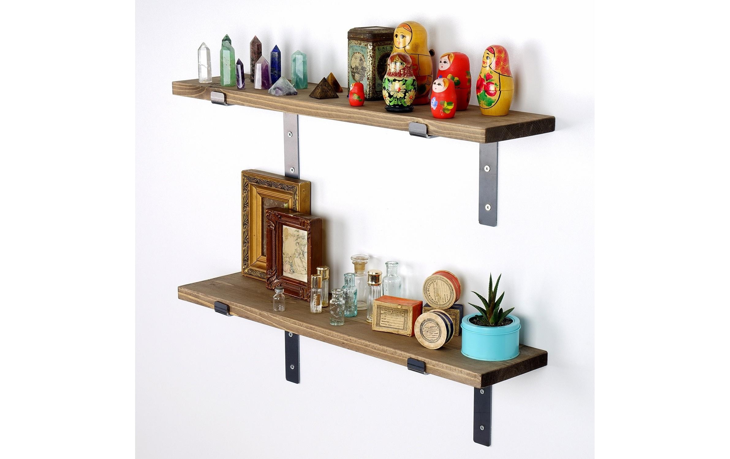 WOODY FASHION Wandregal »LAM006 2 Stück«