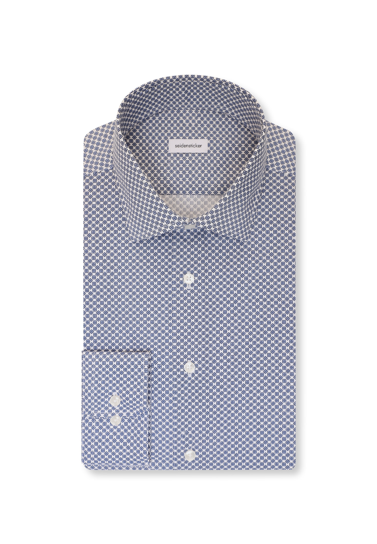 seidensticker Businesshemd »Slim«, Slim Langarm Kentkragen Druck
