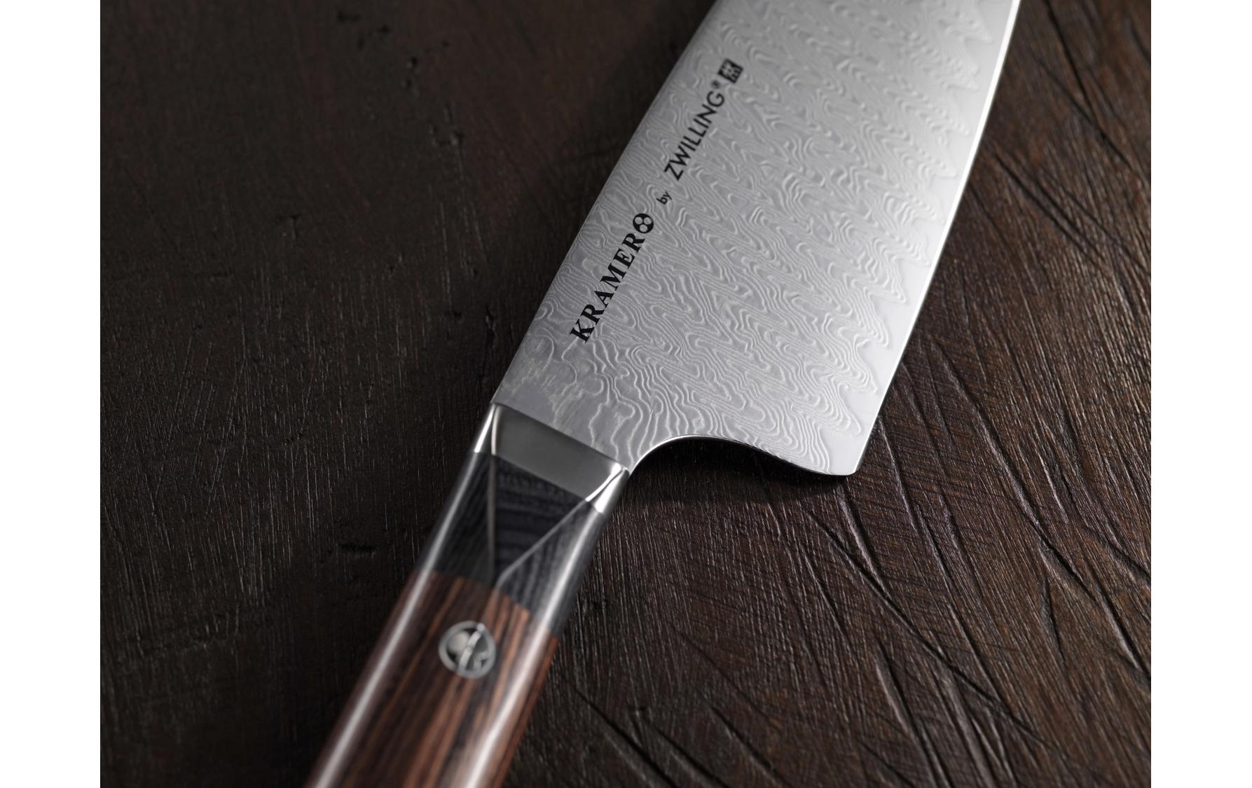 Zwilling Couteau Santoku »Kramer Meiji 18 cm« Japanisches Santokumesser mit markanter Damast-Klinge