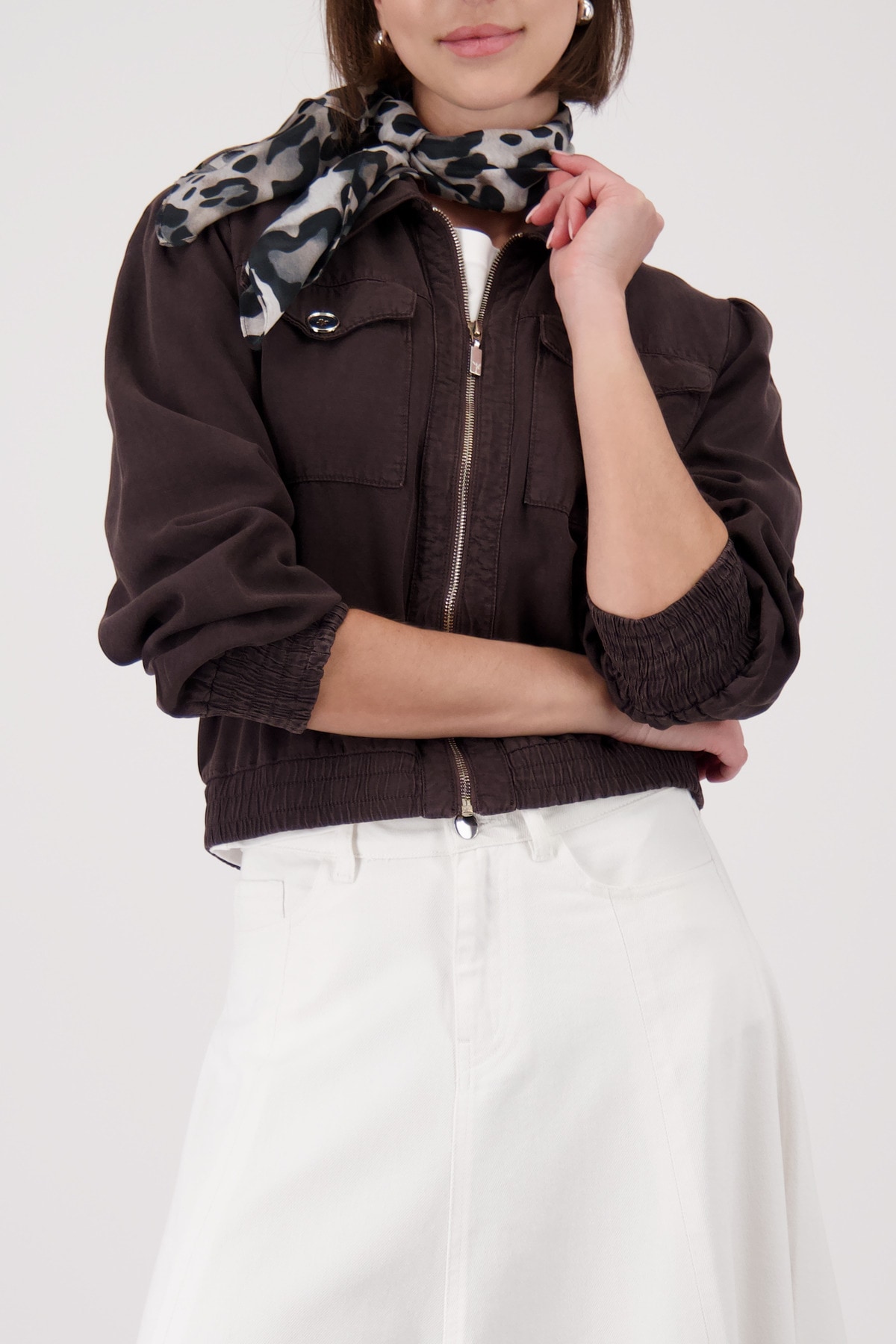 Monari Foulard de mode »Schal/Tuch Leodruck allover« Regular fit mit Leomuster