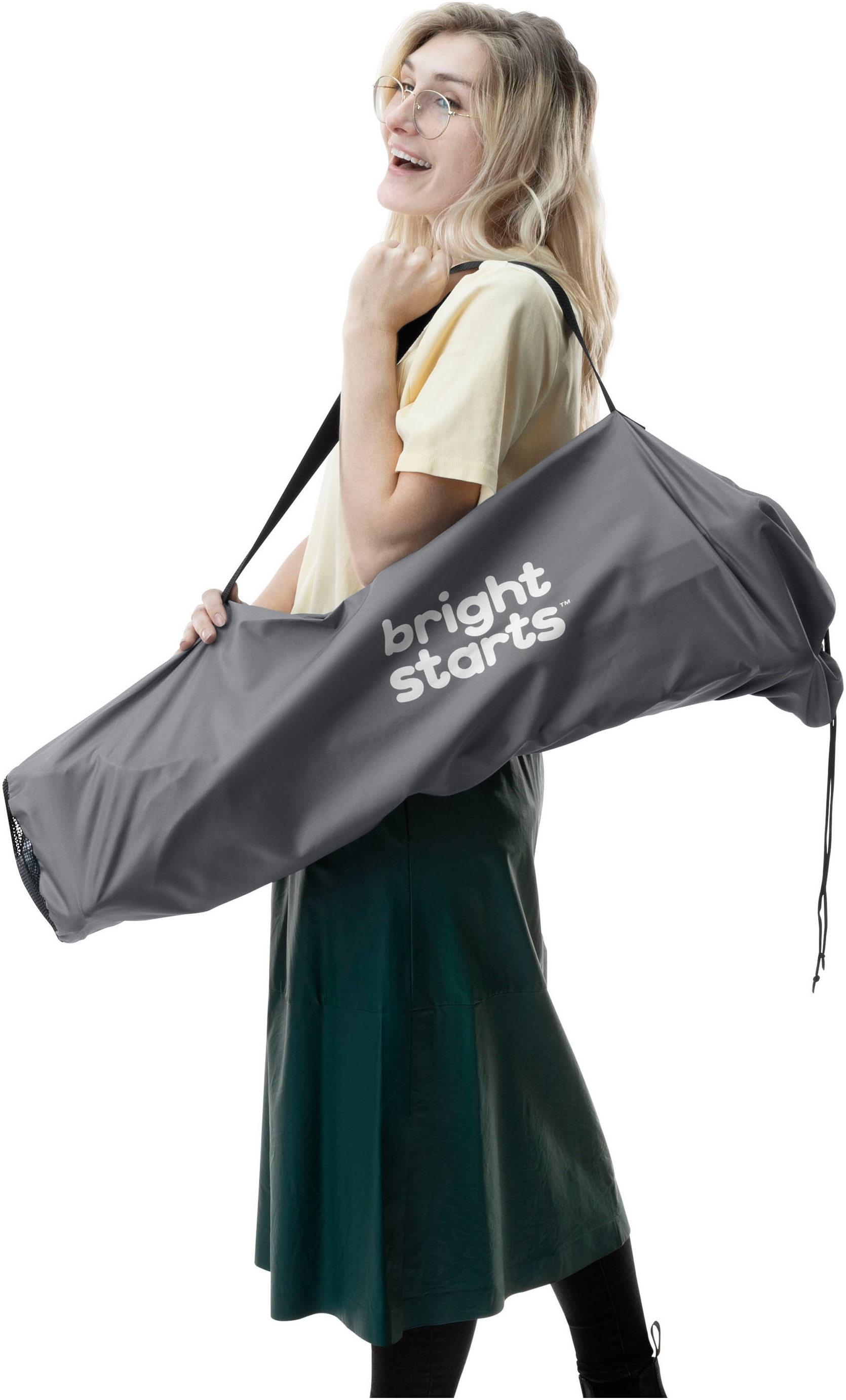 ingenuity Chaise haute »Pop ‘N Dine Portable High Chair - Grau« () ideal für Unterwegs