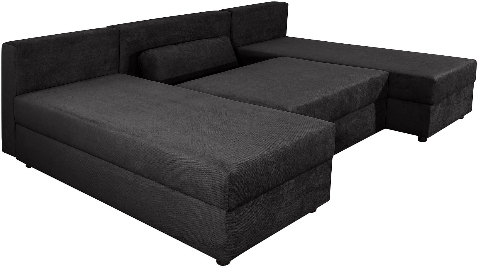 COLLECTION AB Wohnlandschaft »Pico U-Form« Wohnlandschaft,2 X Ottomane,Polyätherschaum Polsterung