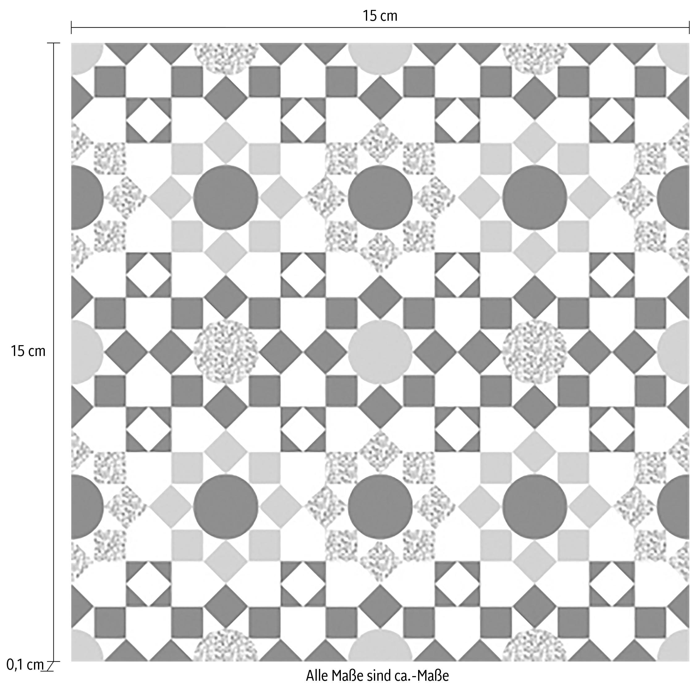 queence Autocollants pour carrelage »Mosaik Muster« Stickerfliesen, selbstklebend, Sticker, 12er Set