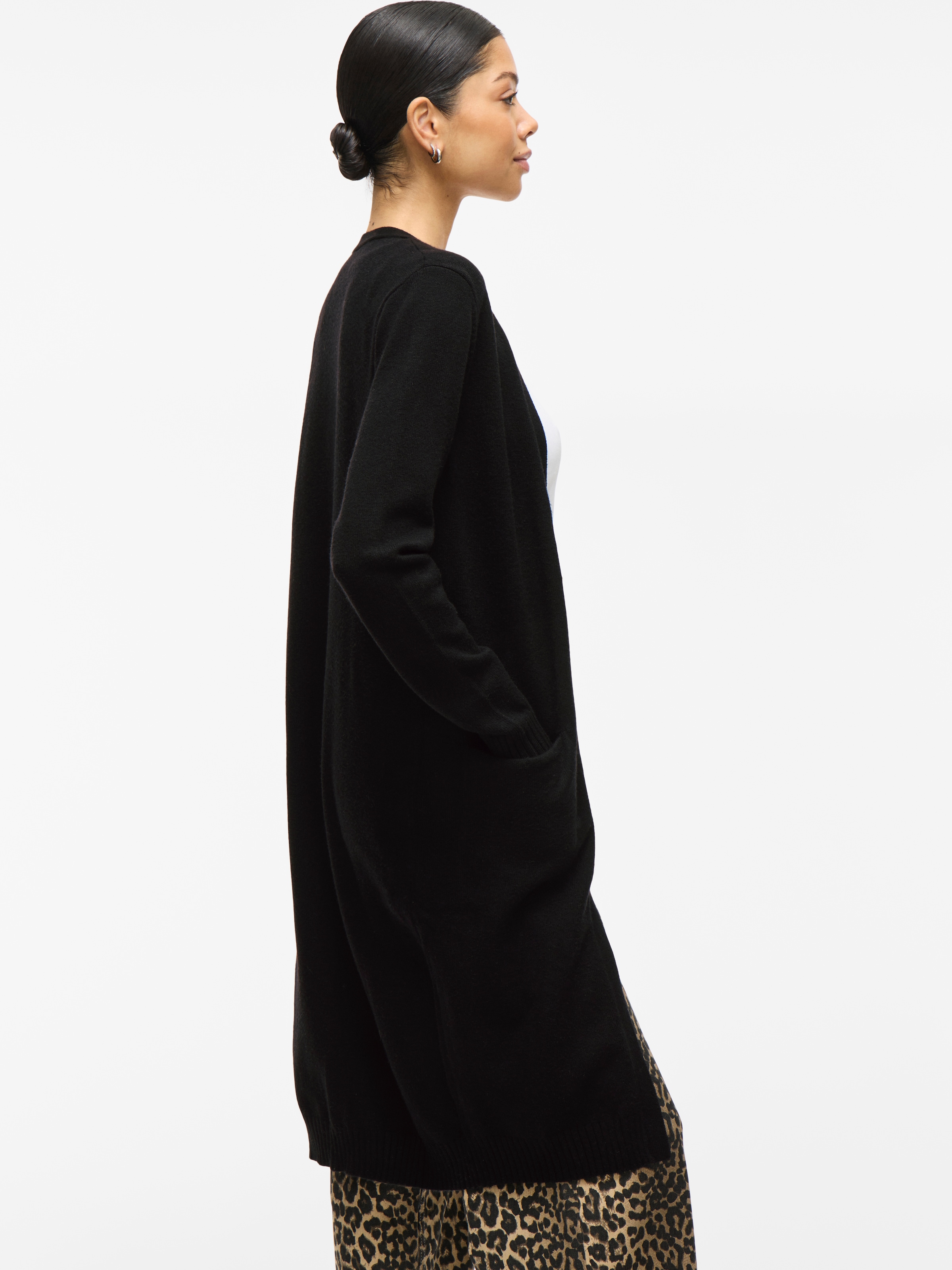 Vila Cardigan long »VIRIL LONG L/S  KNIT CARDIGAN - NOOS« in knielanger Form