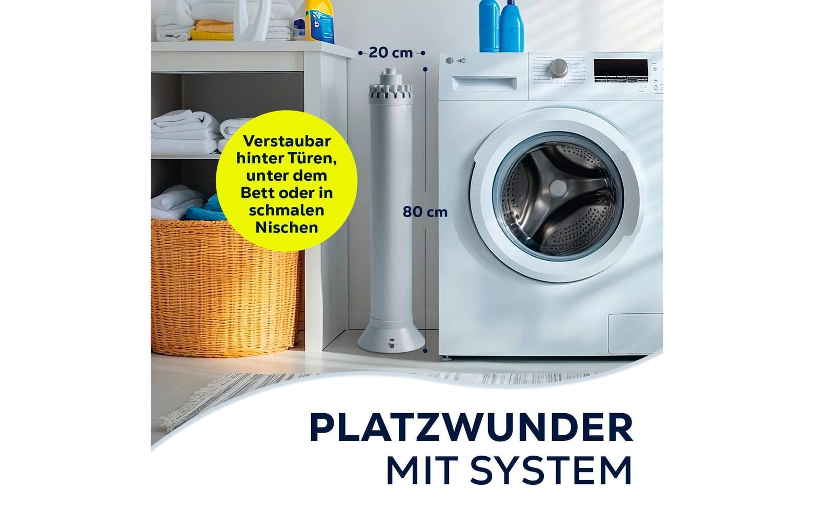 EASYmaxx Séchoir à linge »8 m Leine, 20 kg Wäsche« Wäscheständer mit ausziehbaren Armen