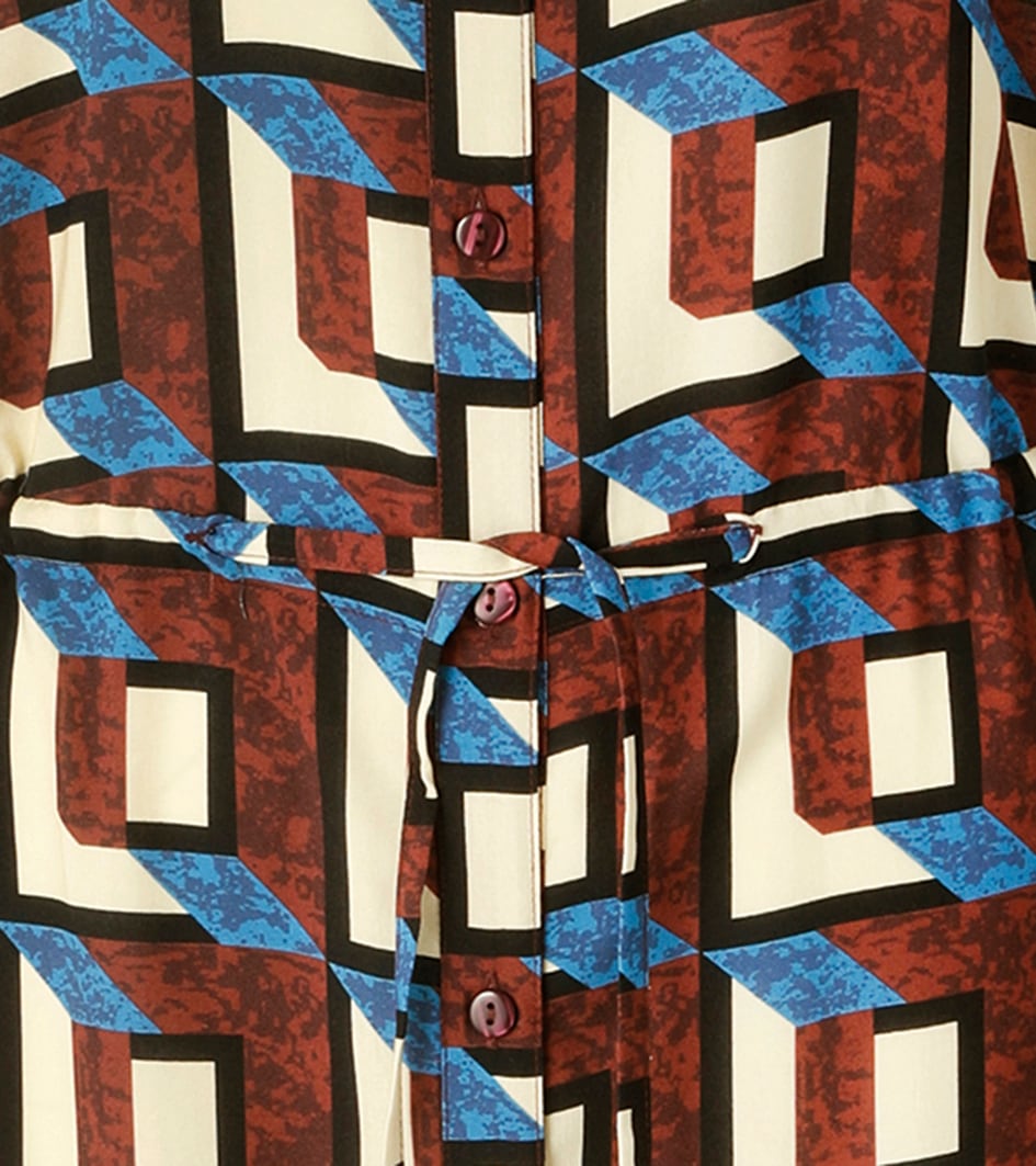 Aniston CASUAL Robe d'été mit trendfarbenem, grafischen Druck - NEUE KOLLEKTION