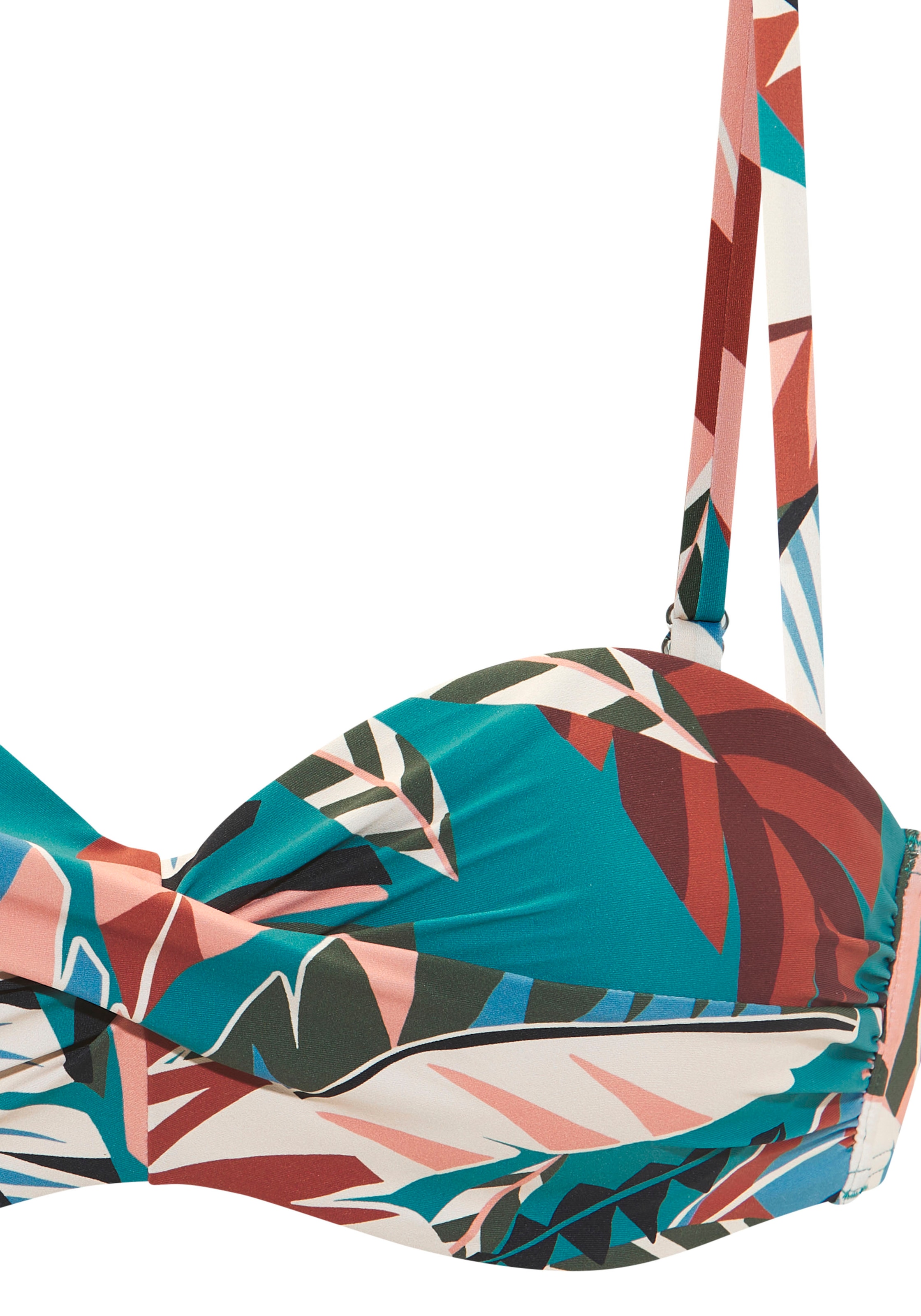 Buffalo Top bikini bandeau à armatures »Moana« mit modernem Allover-Print