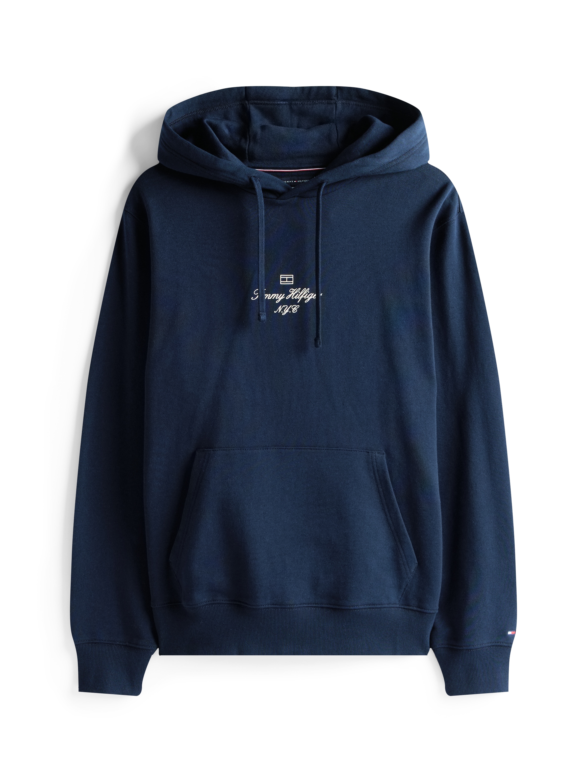 Tommy Hilfiger Hoodie »OUTLINE FLAG SCRIPT HOODIE« mit kontrastfarbener Stickerei