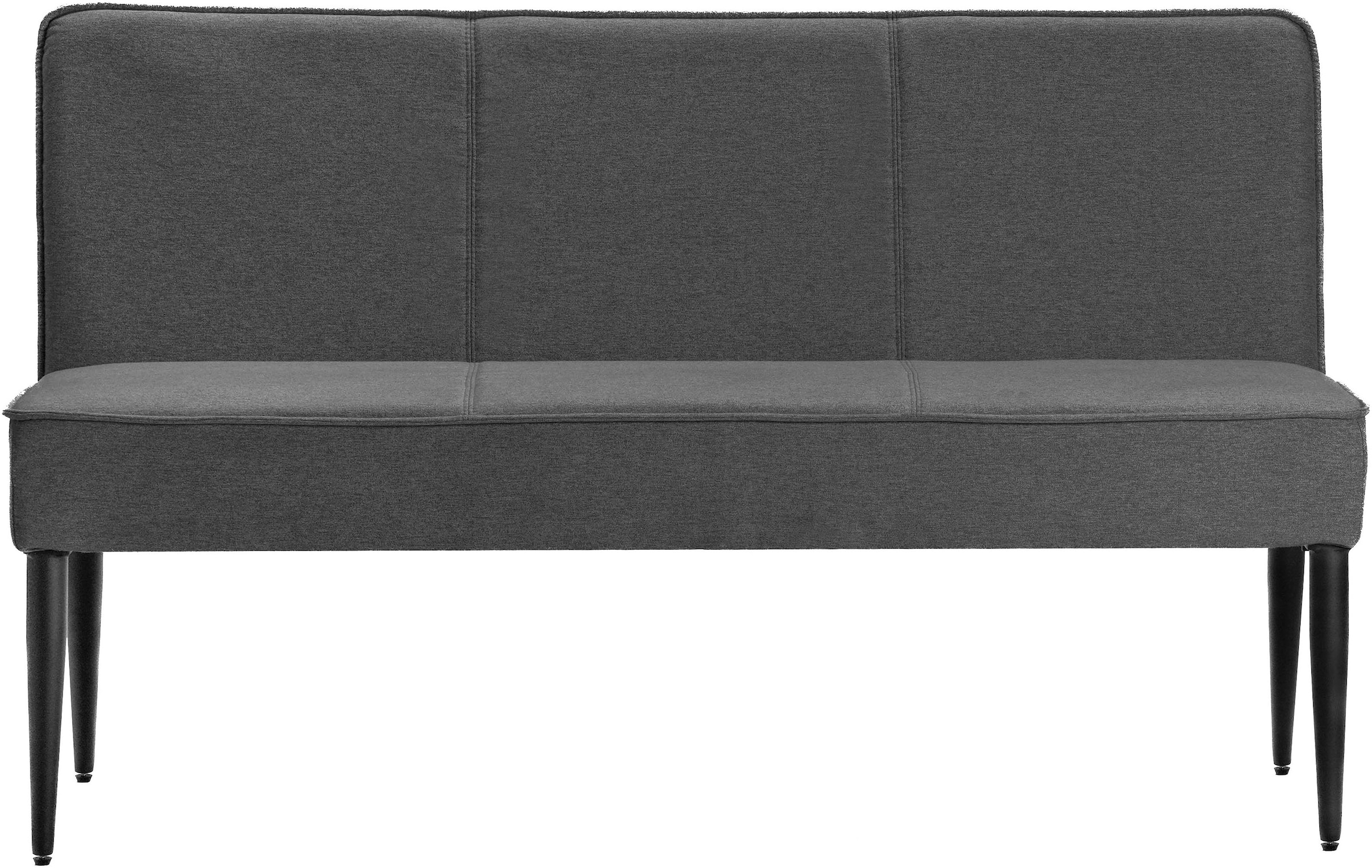 GOODproduct Banc rembourré »Lenzrose,« Esszimmerbank, Bank,,  mit Taschenfederkern, schwarzes Metallgestell, Breite 142 cm