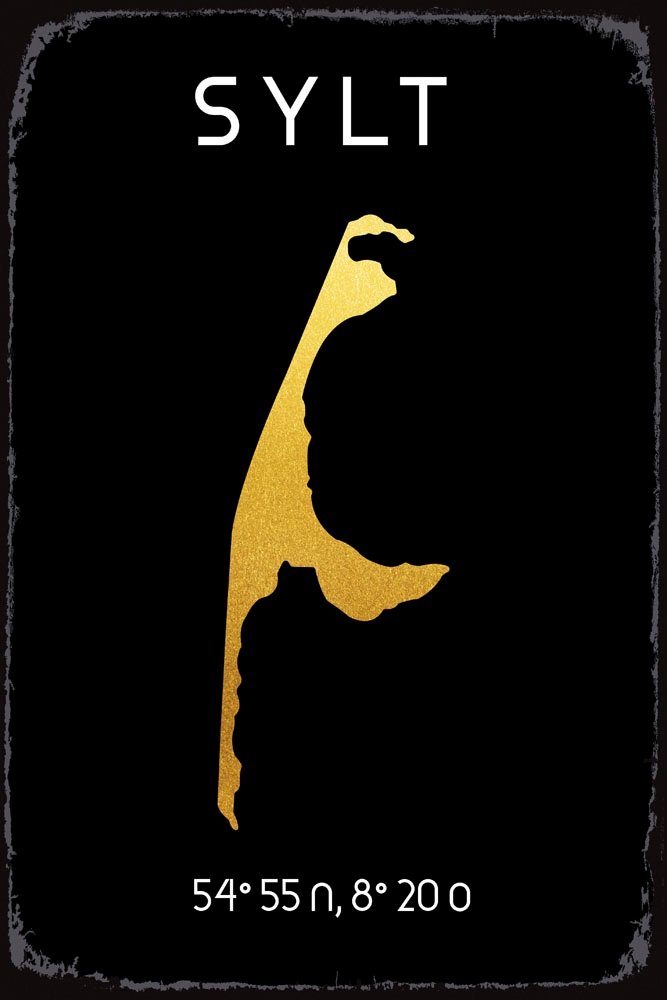 queence Tableau métallique »Golden Island« 1 cuis tlg. Stahlschilder