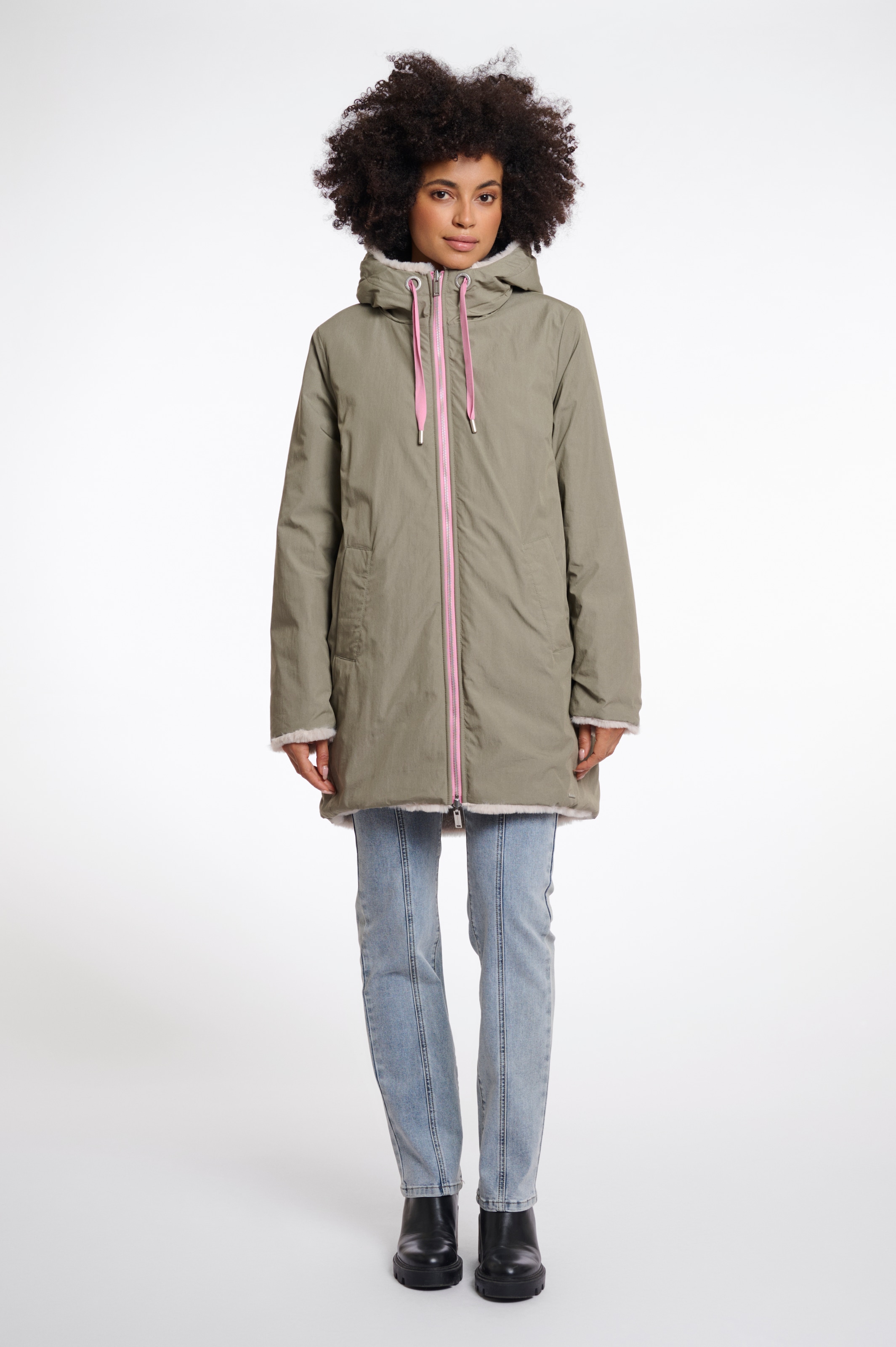 Rino & Pelle Parka »JAVIN« mit Kapuze mit kontrastfarbenen Details