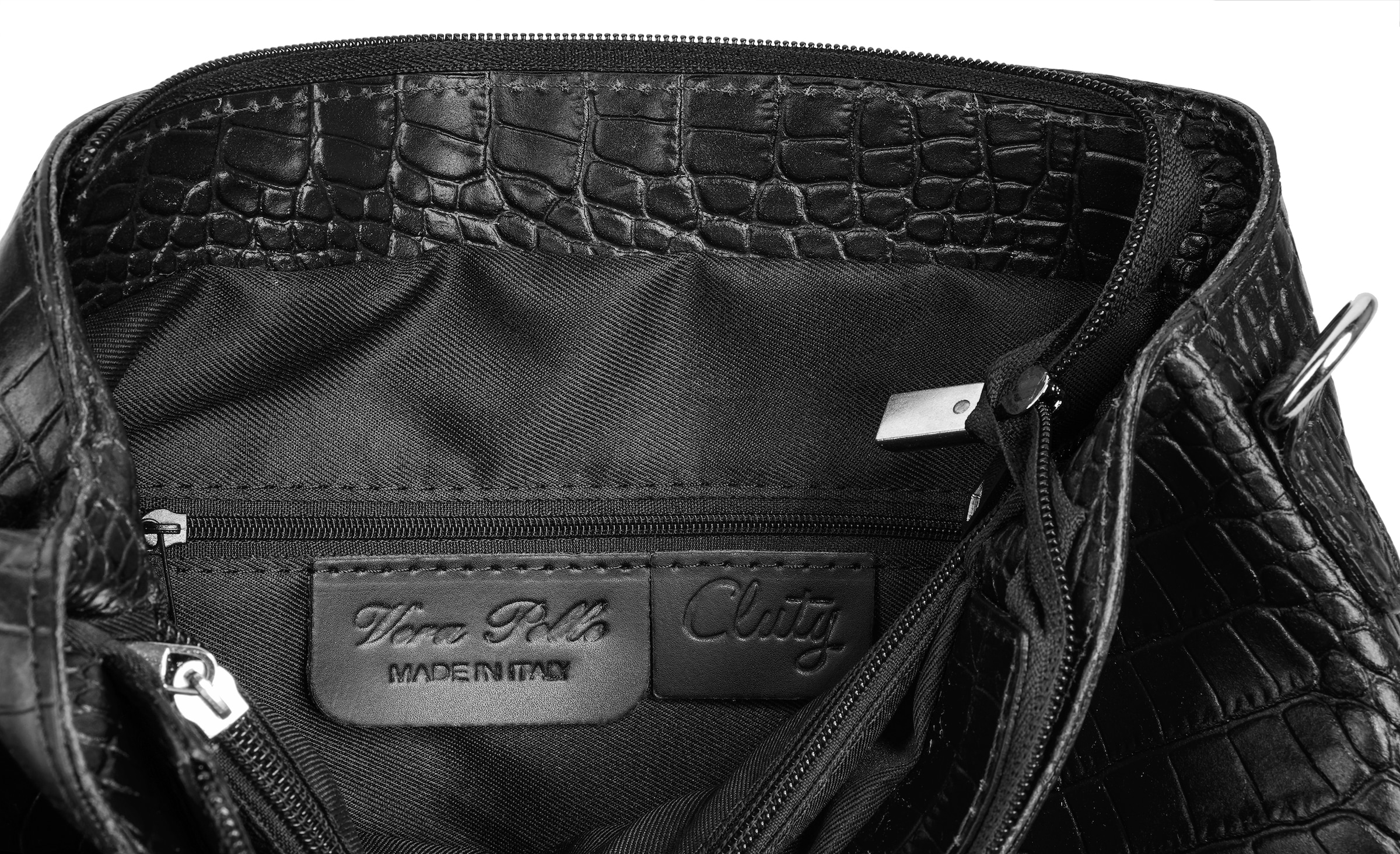 Cluty Sac à bandoulière echt Leder, Made in Italy