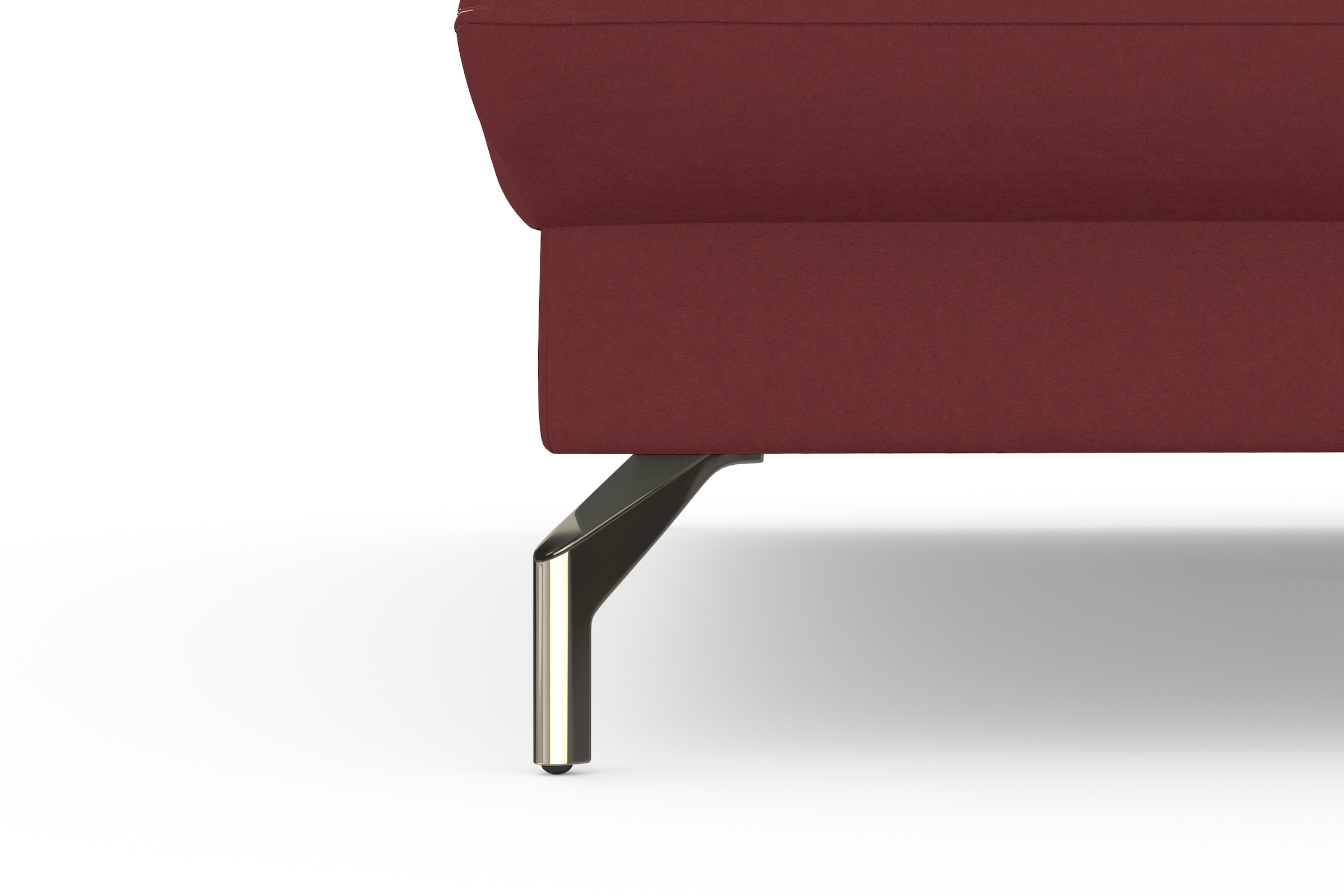 sit&more Ecksofa »Fashion L-Form« wahlweise mit Kopfteilverstellung, Vorziehsitz, motorisch, Nickelfüsse