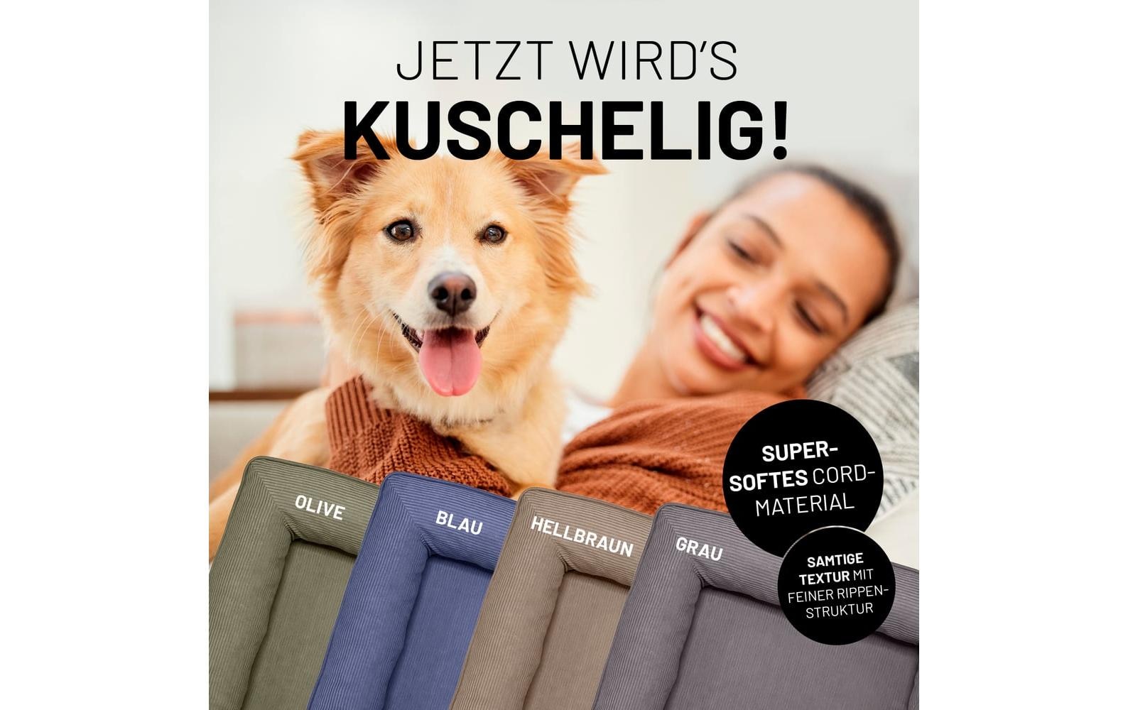 Lumaland Hundebett »Indoor Cord S«