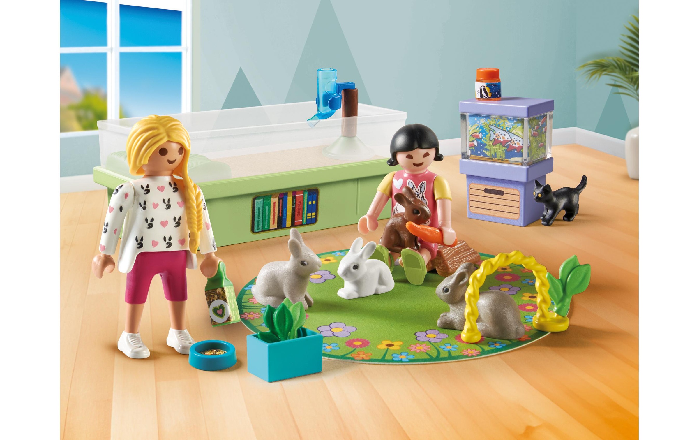 Playmobil® Briques de jeu »My Life Familie mit Hasen 71753«