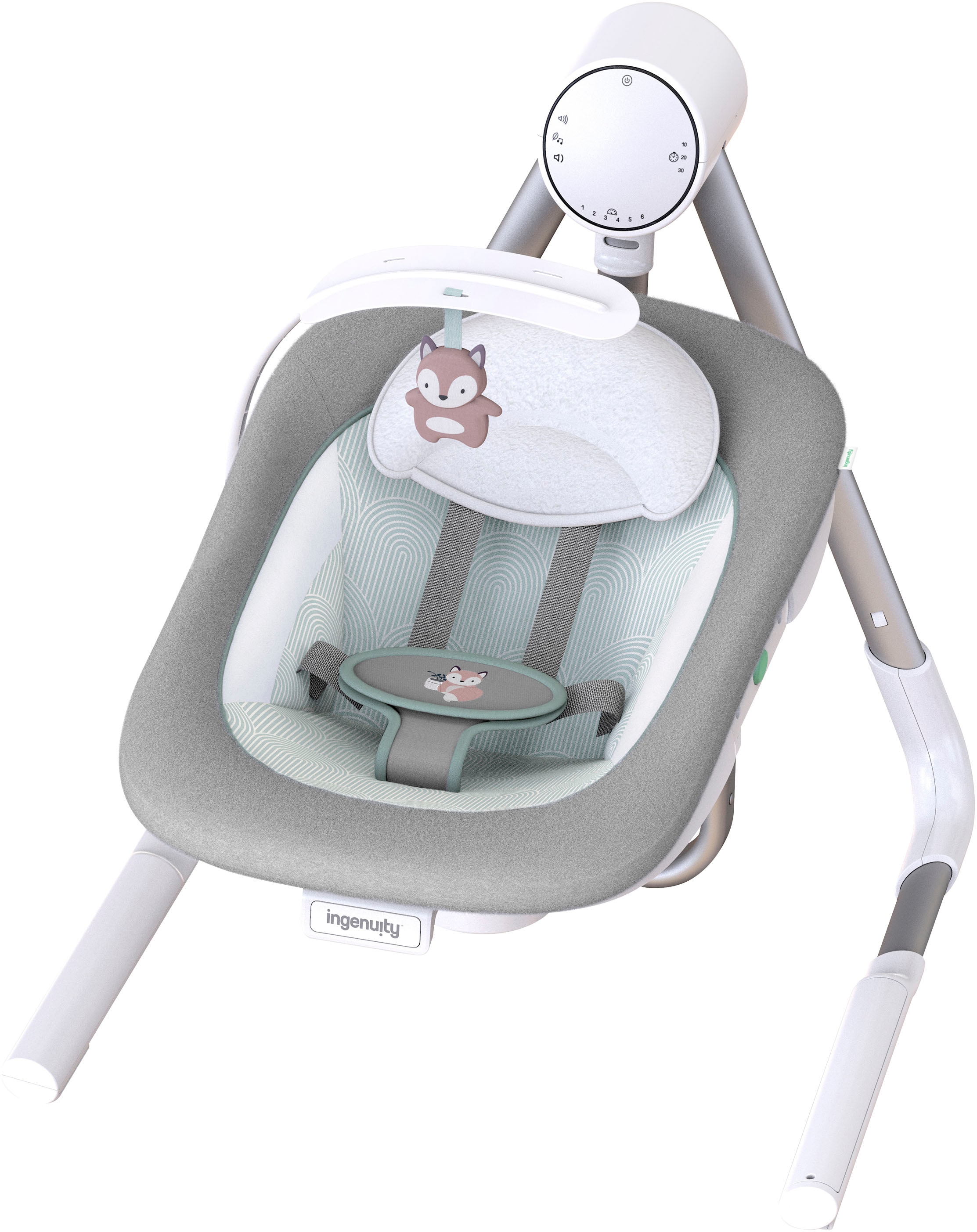 ingenuity Transat pour bébé »AnyWay Sway Dual-Direction Portable Swing – Ray« bis 9 kilos mit Sound-Effekt