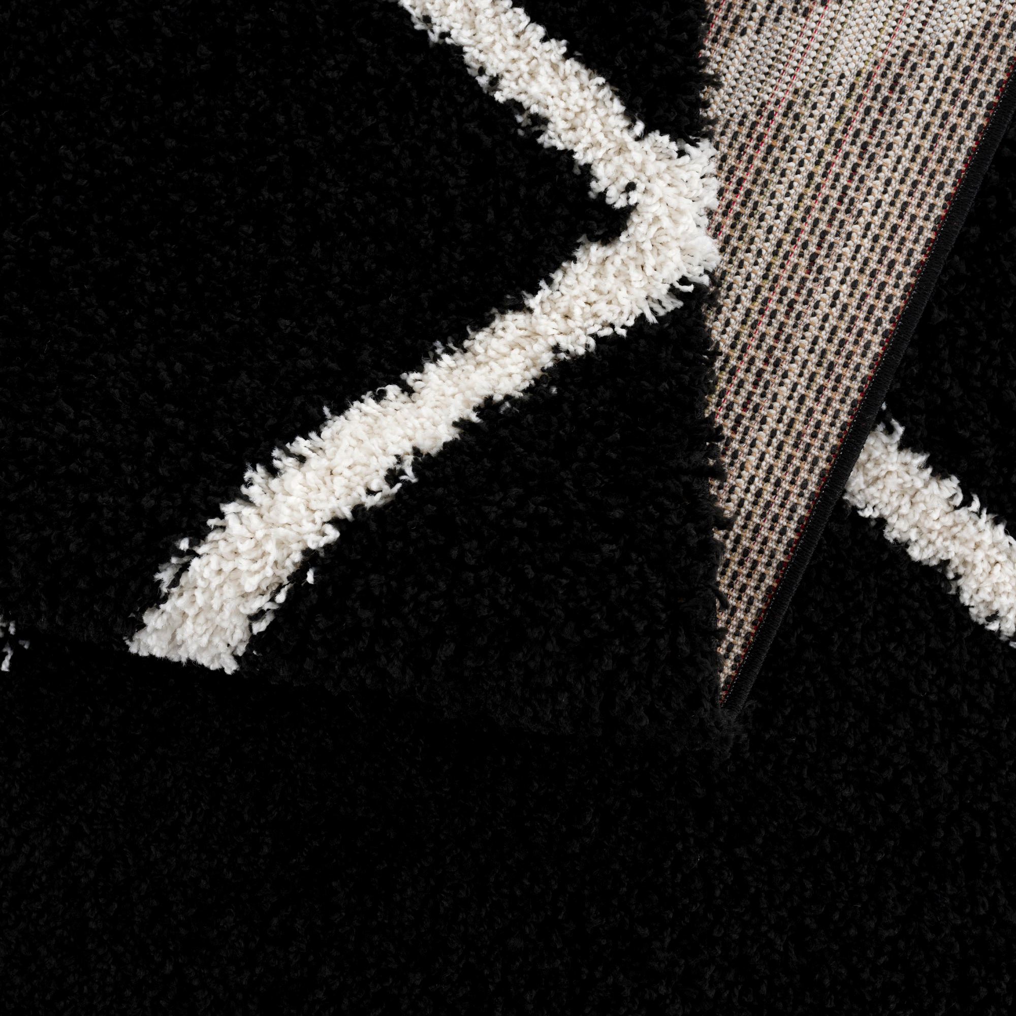 Sanat Hochflor-Teppich »Madrid« rechteckig 30 mm Höhe Wohnzimmer, Langflor, Shaggy Teppich