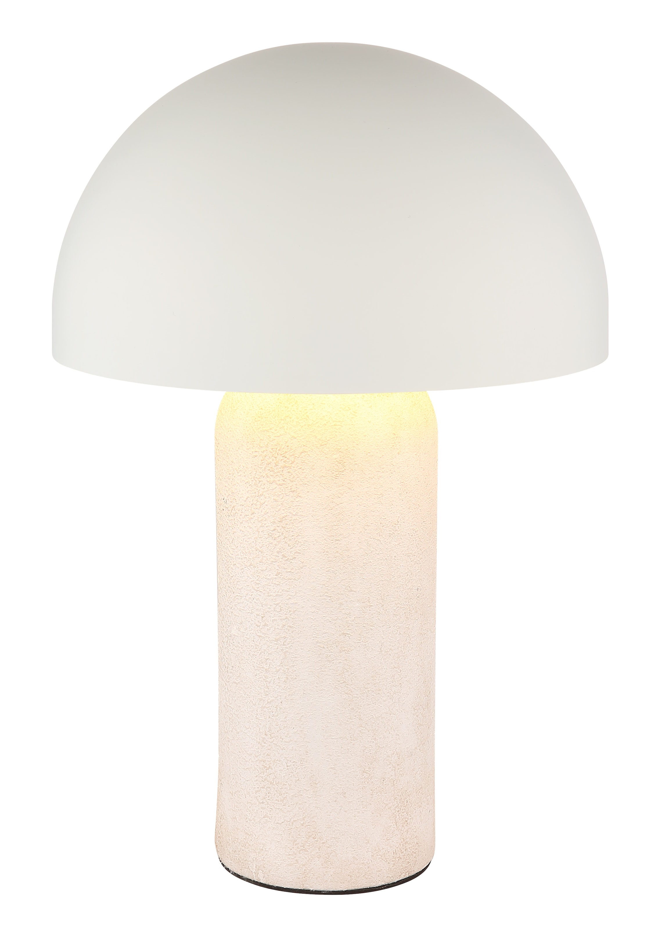homsy by Ana Johnson Tischleuchte »LUMEVA Pilz Lampe« E14 warmweiss - kaltweiss Keramik, Pilzleuchte, Höhe 38cm, beige, Metall, E14 Fassung