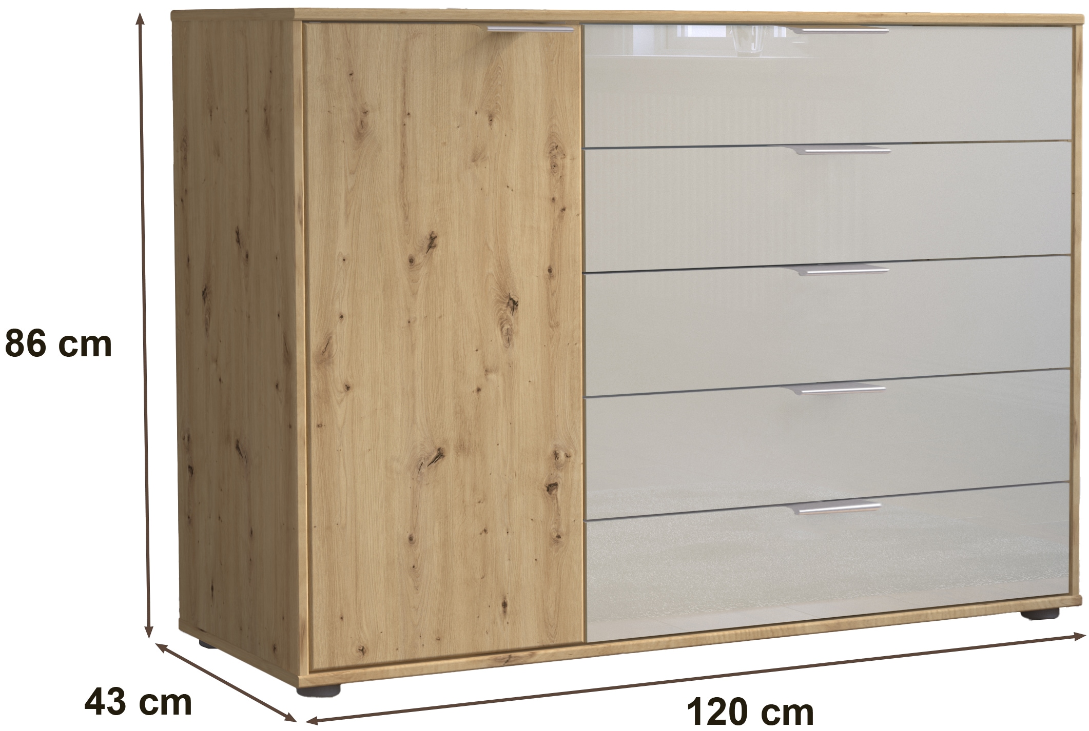 WIEMANN Commode combinée »Cordoba« vormontiert