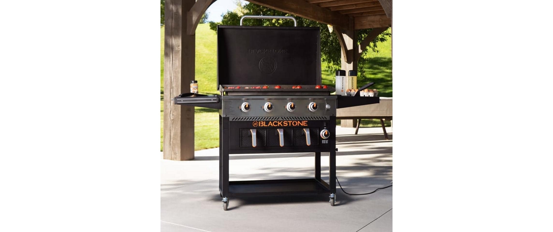   Gasgrill »Blackstone 36-Zoll-Grillplatte mit Airfryer-Kombination« Kombinierte Grillstation mit Heissluftfritteuse