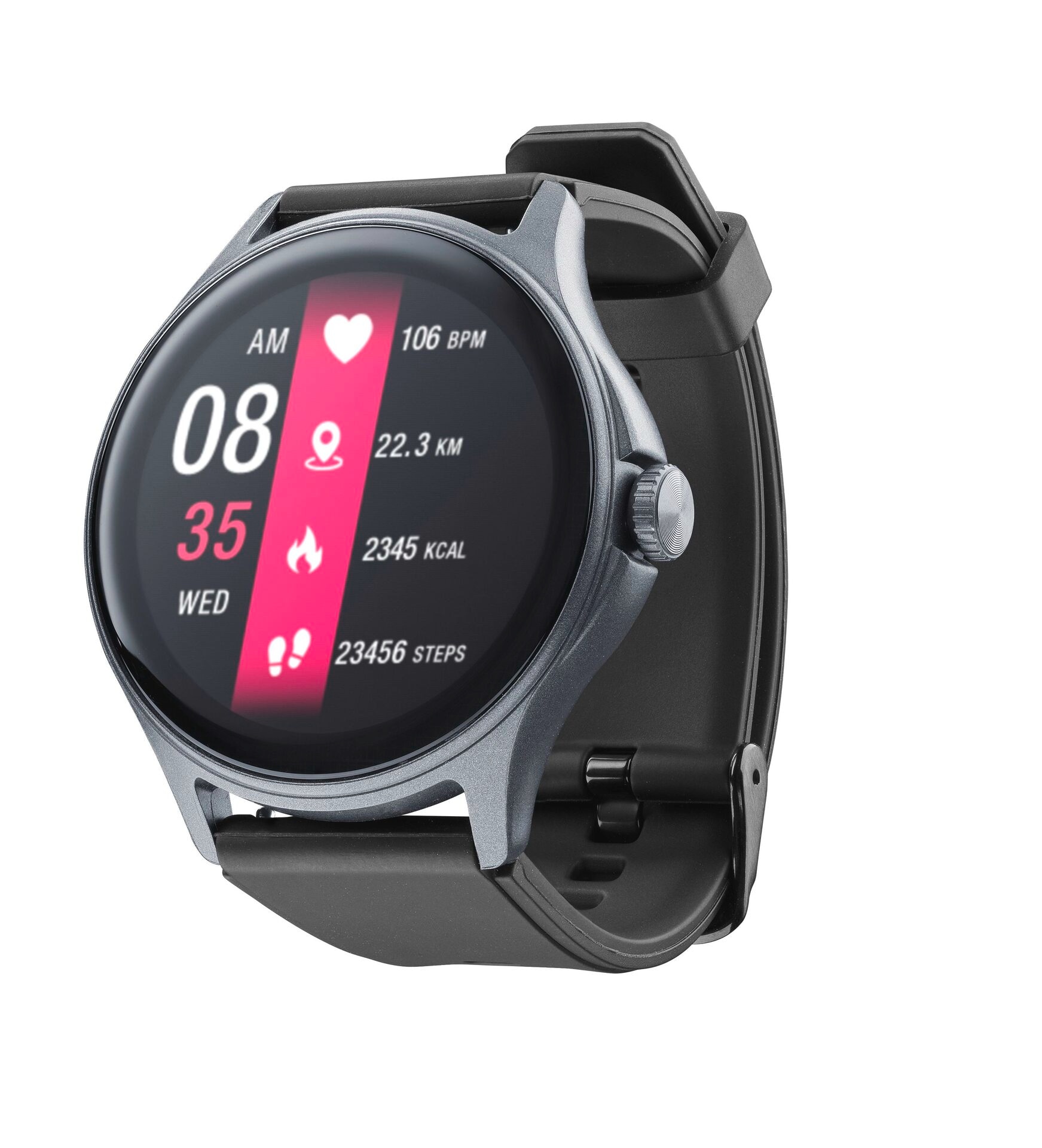 Cellularline Smartwatch »ION PRO ROUND« (3,5 cm / 1,38 ″) Proprietär