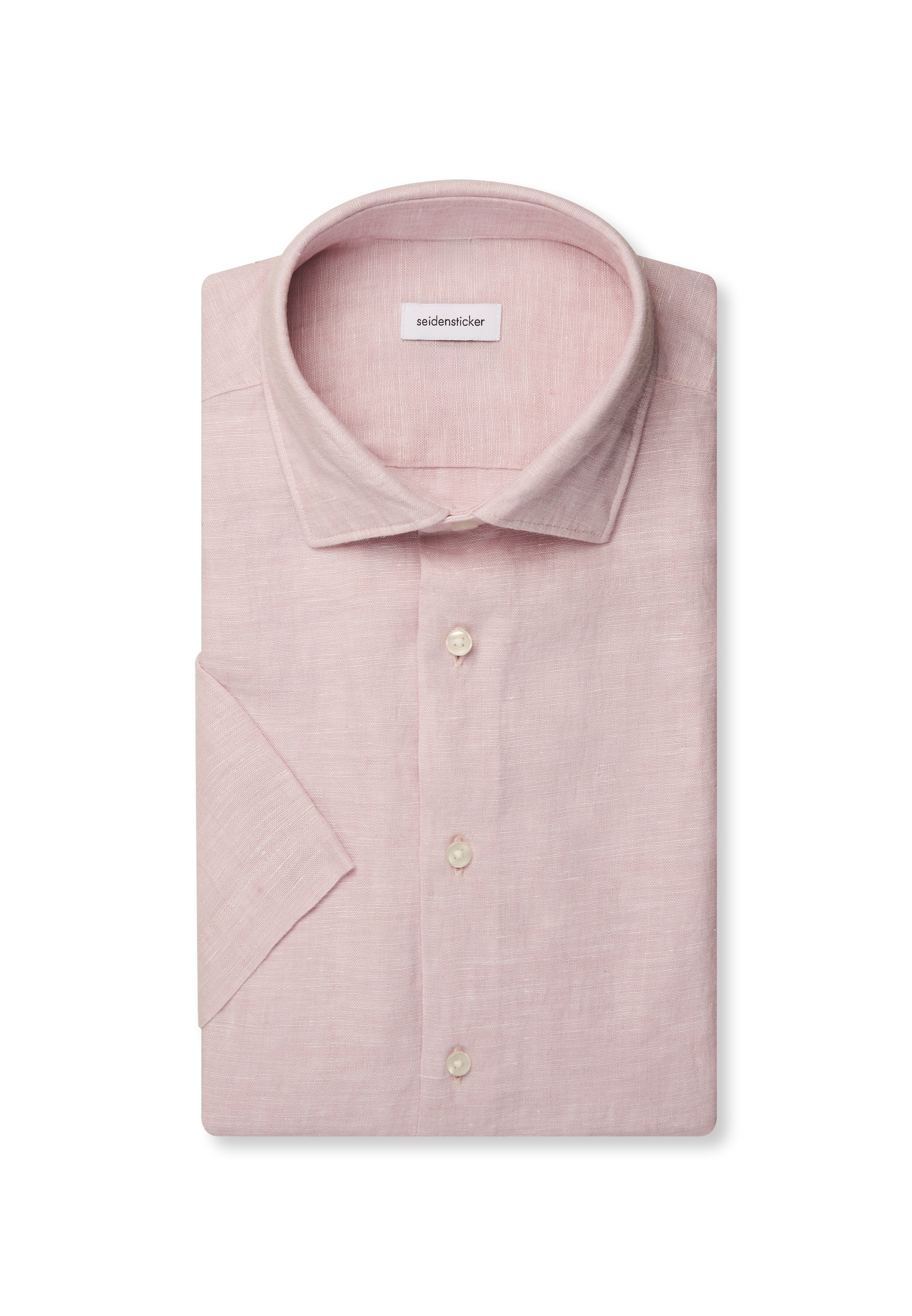 seidensticker Chemise en lin »Schwarze Rose« col Kent 1/2 Regular uni