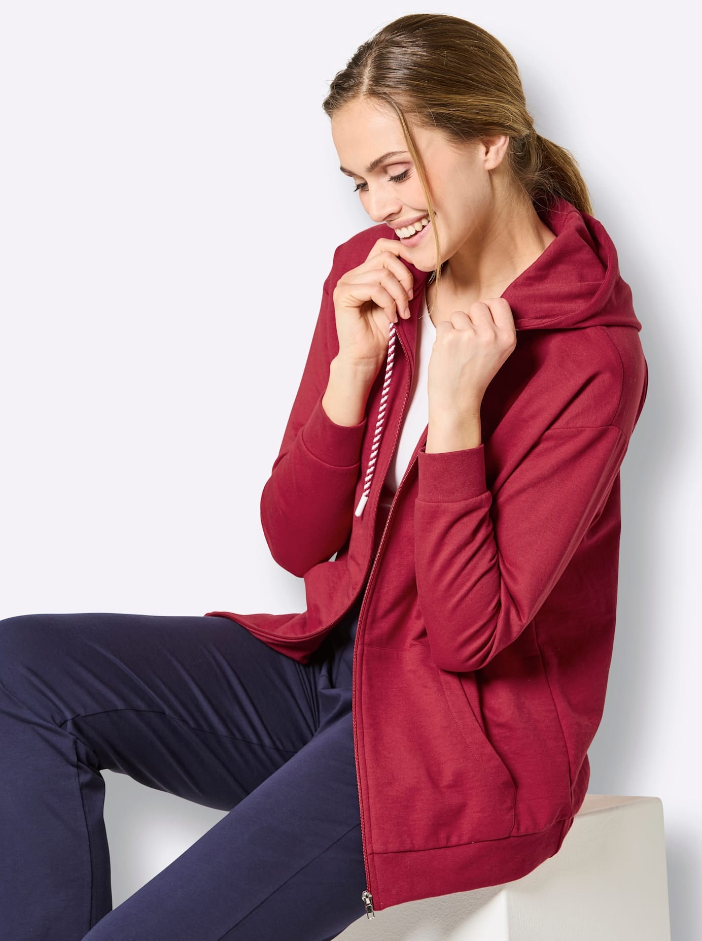 feel good Veste longue mit Kapuze